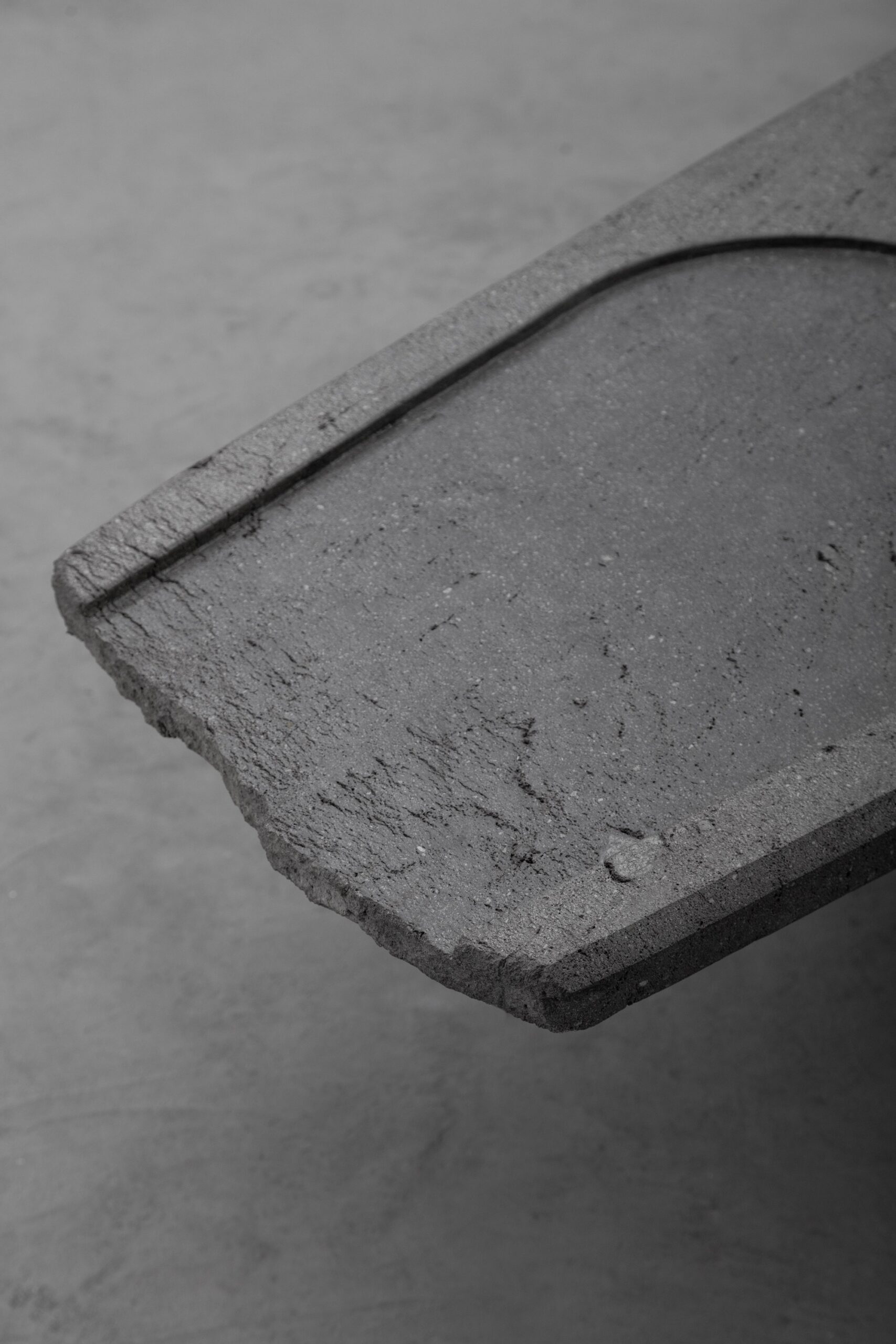 Centro Unique Coffee Table in Handcarved Volcanic Stone by Estudio Andean 2