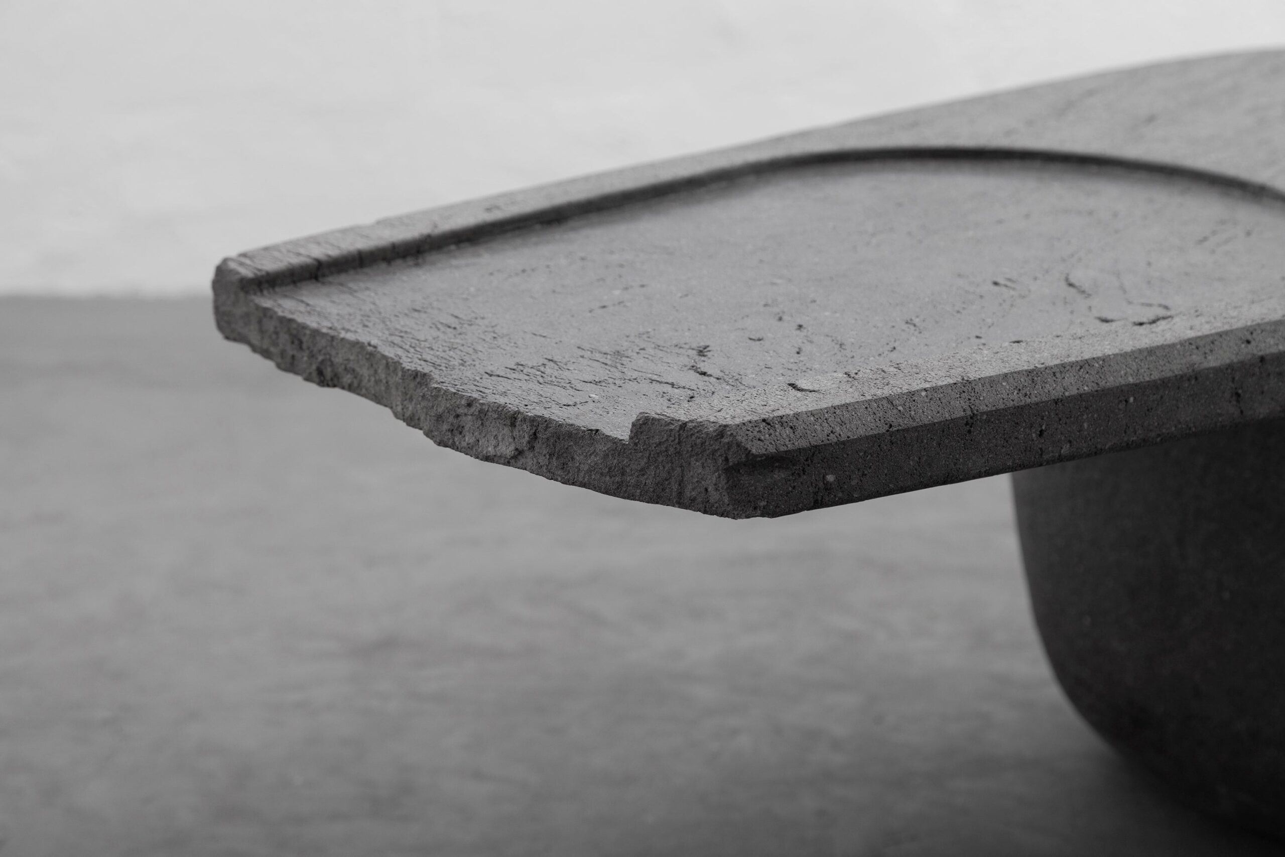 Centro Unique Coffee Table in Handcarved Volcanic Stone by Estudio Andean 3
