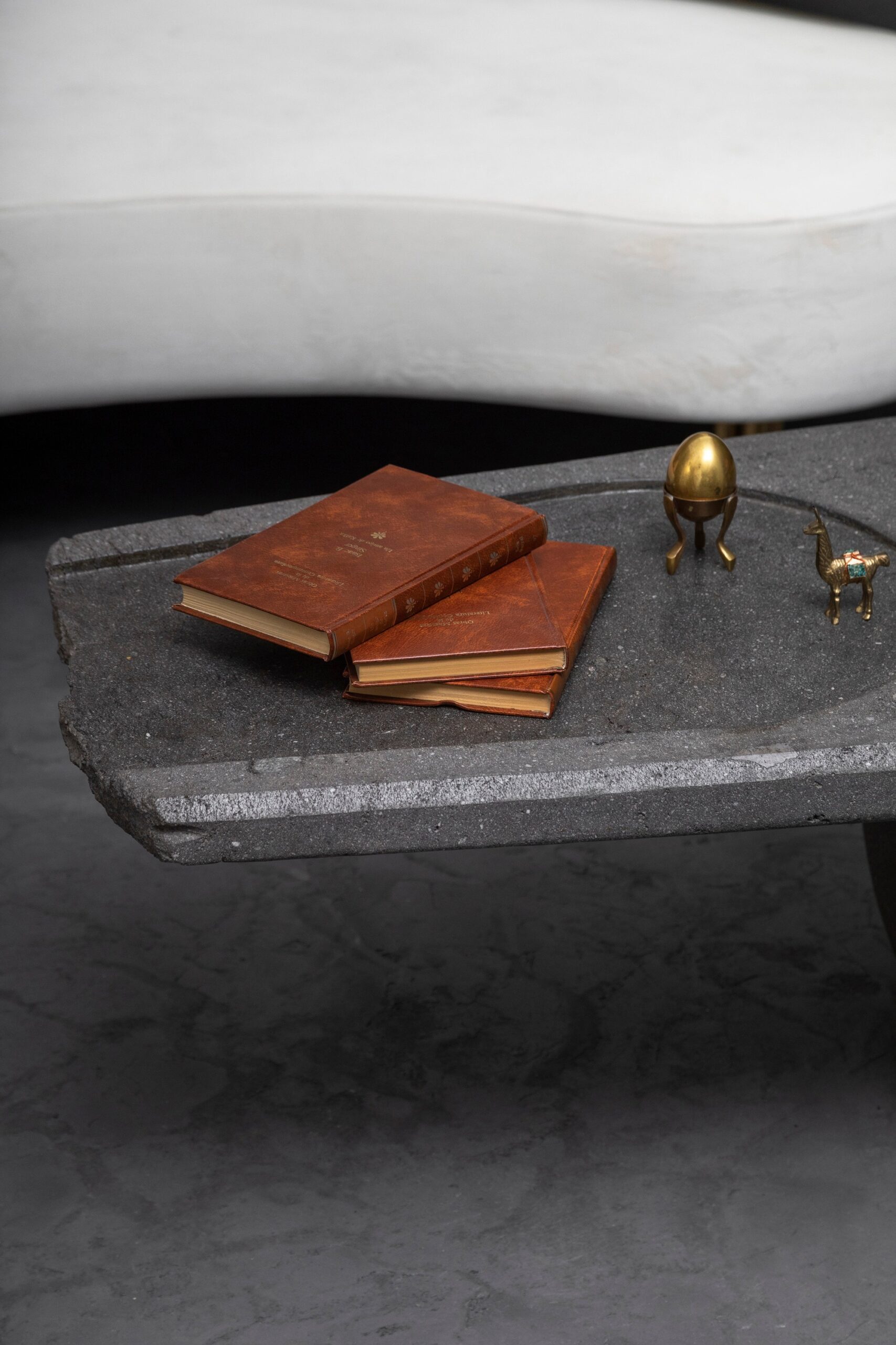 Centro Unique Coffee Table in Handcarved Volcanic Stone by Estudio Andean 8