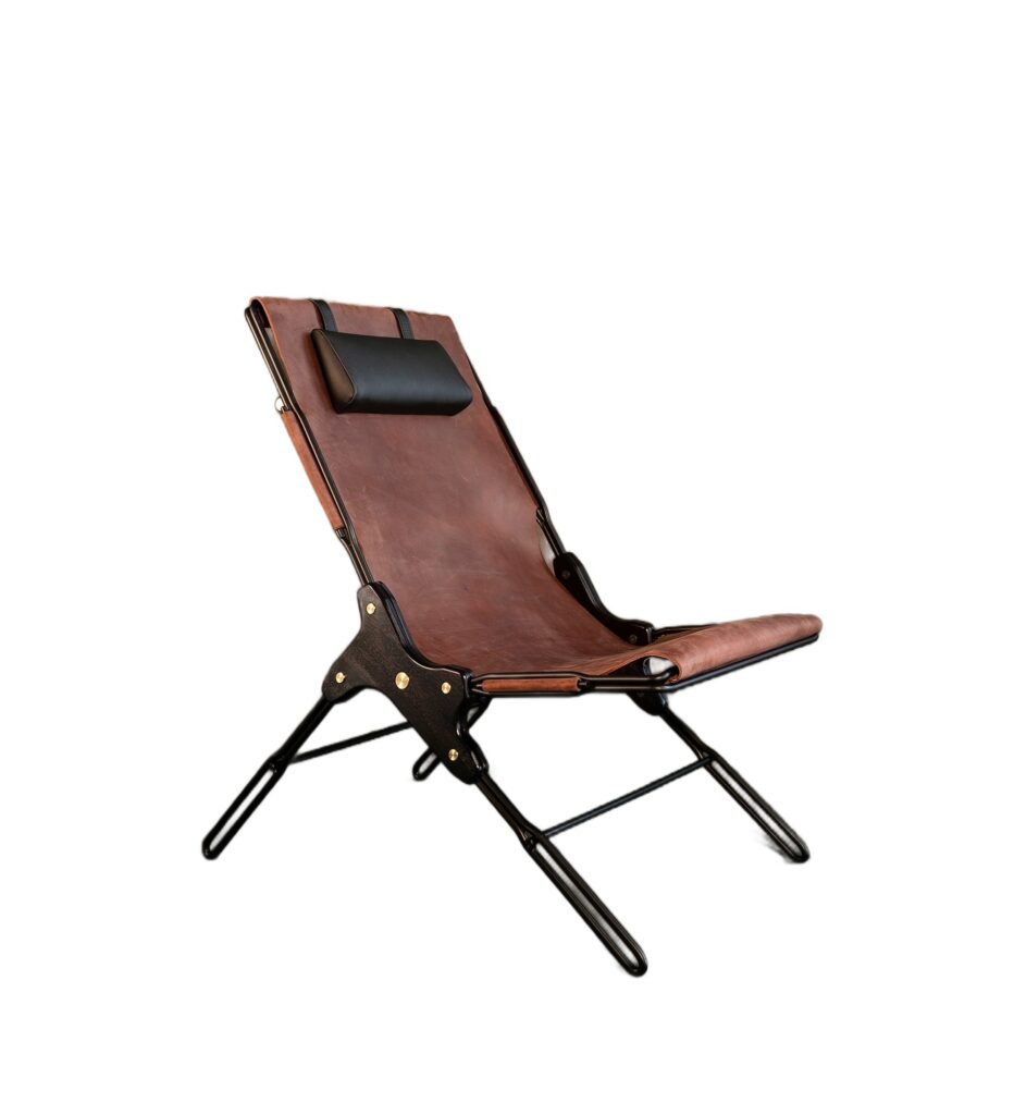 Cognac Lounge Chair by Estudio Andean 1