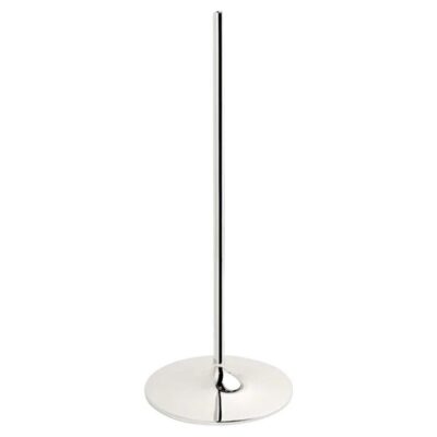 Floor Stand for a Candle Holder in Zinc Alloy with Chrome Finish by STOFF Nagel