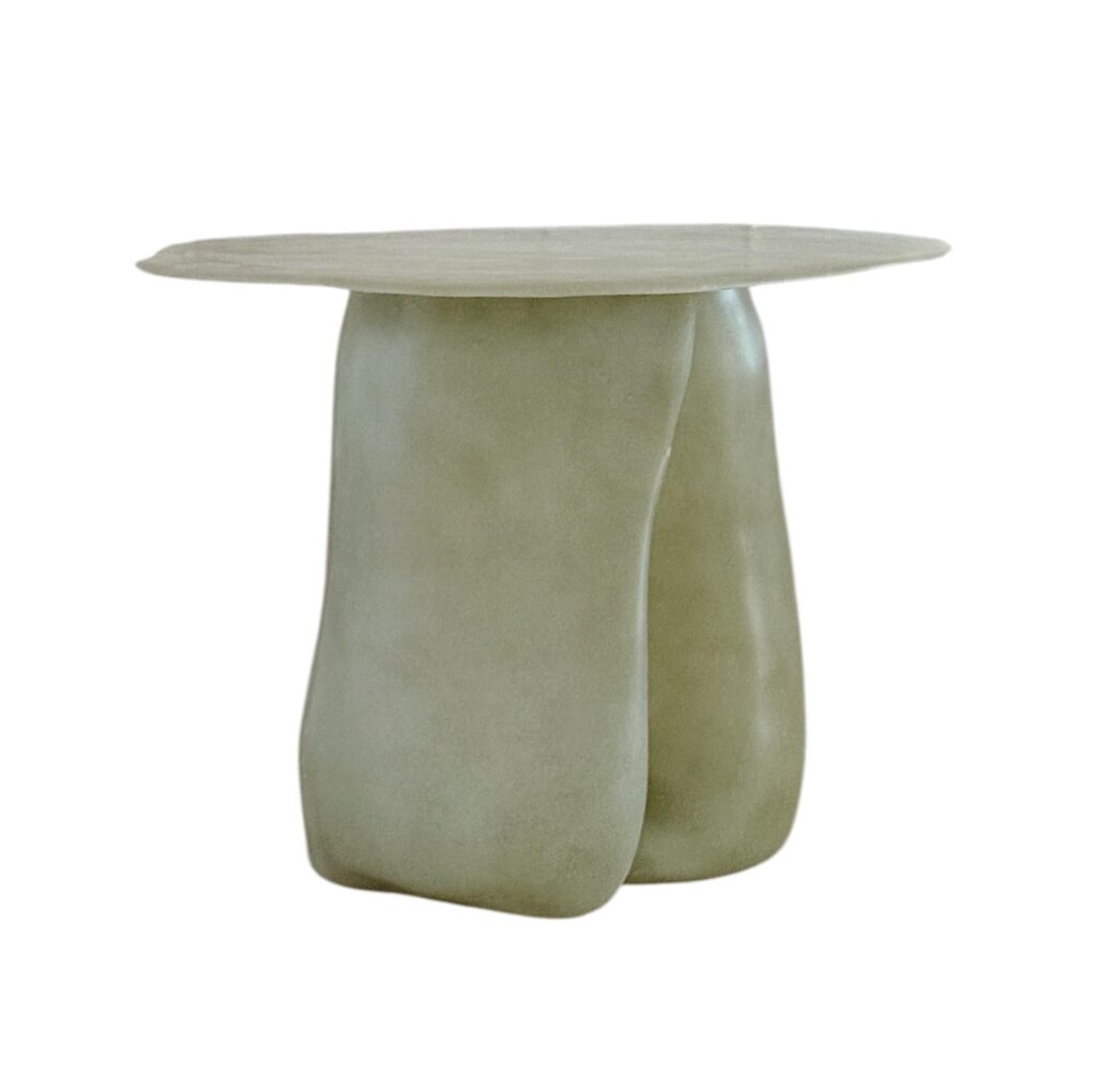 Jade Formless Fiberglass Round Table by kar 1