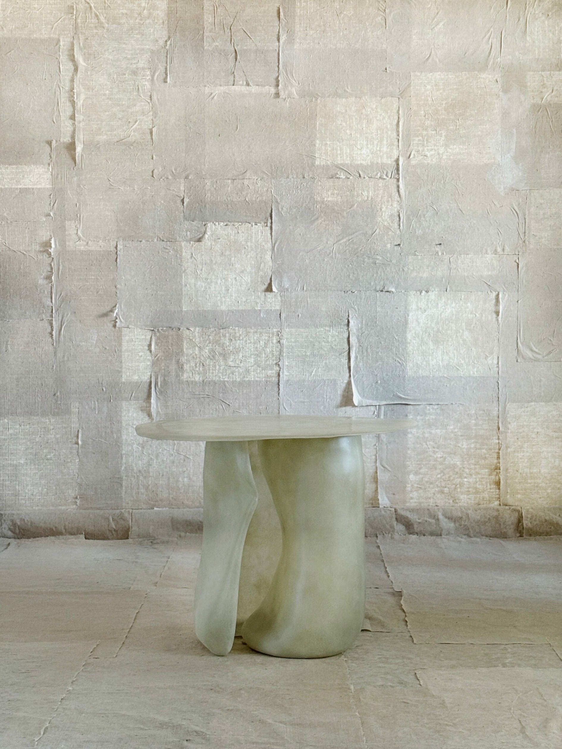 Jade Formless Fiberglass Round Table by kar 3
