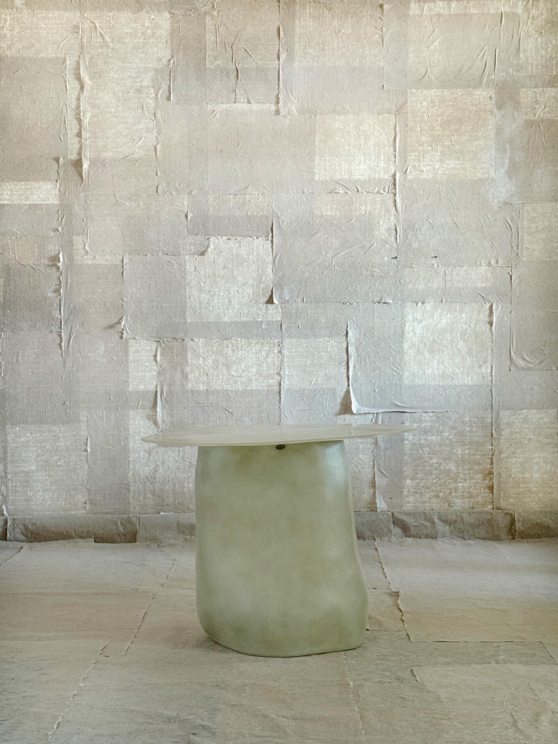 Jade Formless Fiberglass Round Table by kar 5