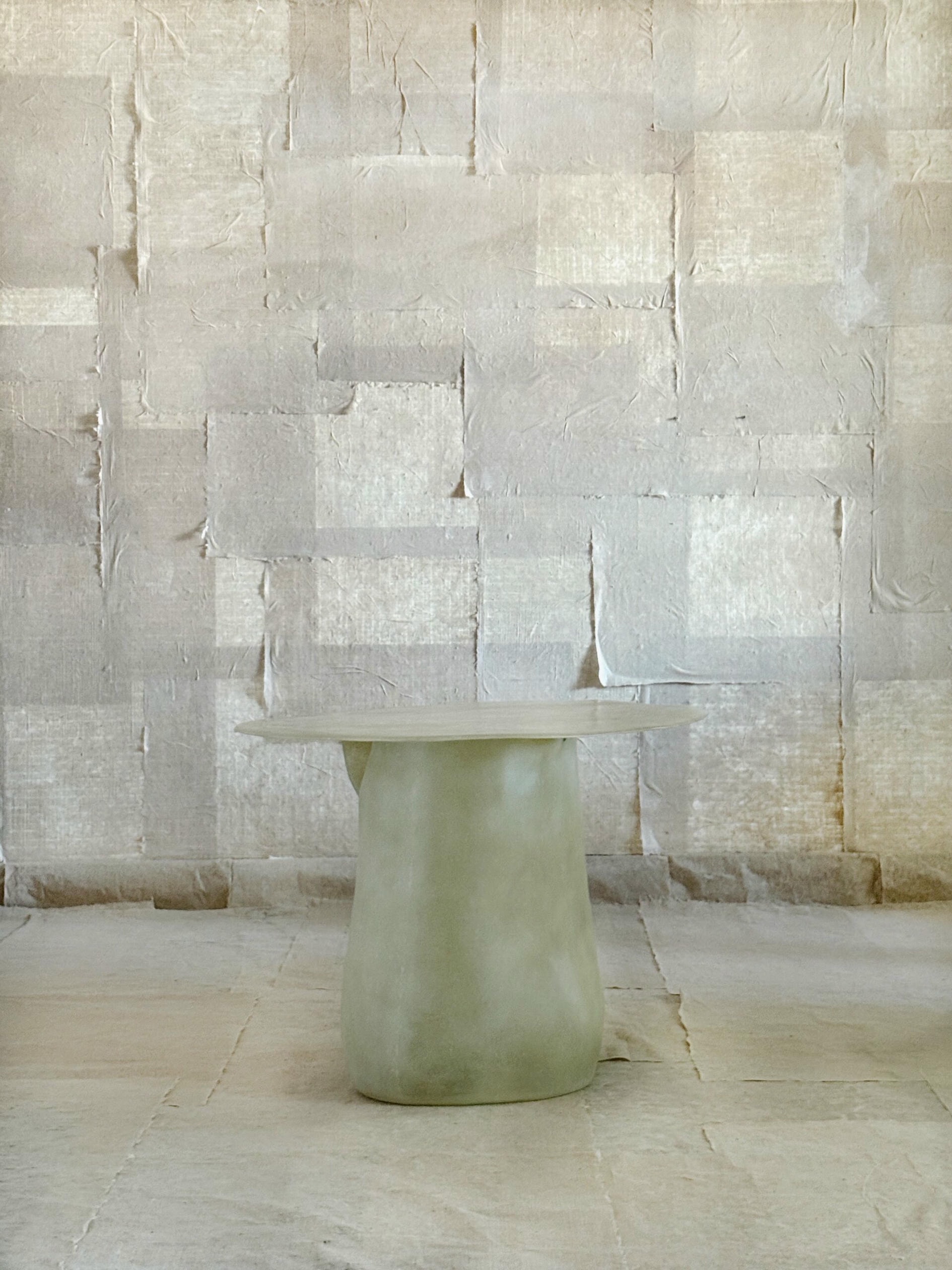 Jade Formless Fiberglass Round Table by kar 6