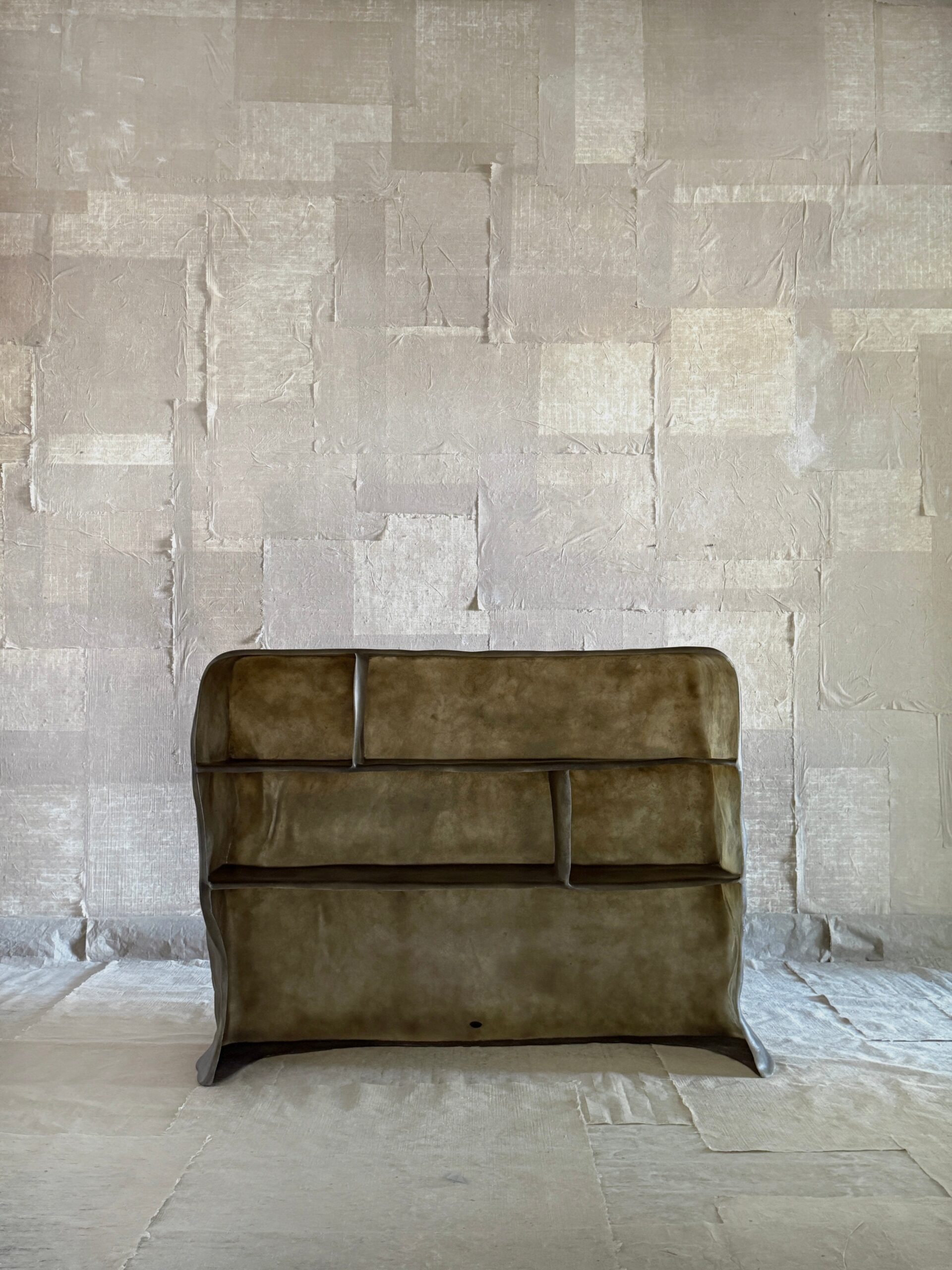 Moss Brown Formless Fiberglass Cabinet by kar 5