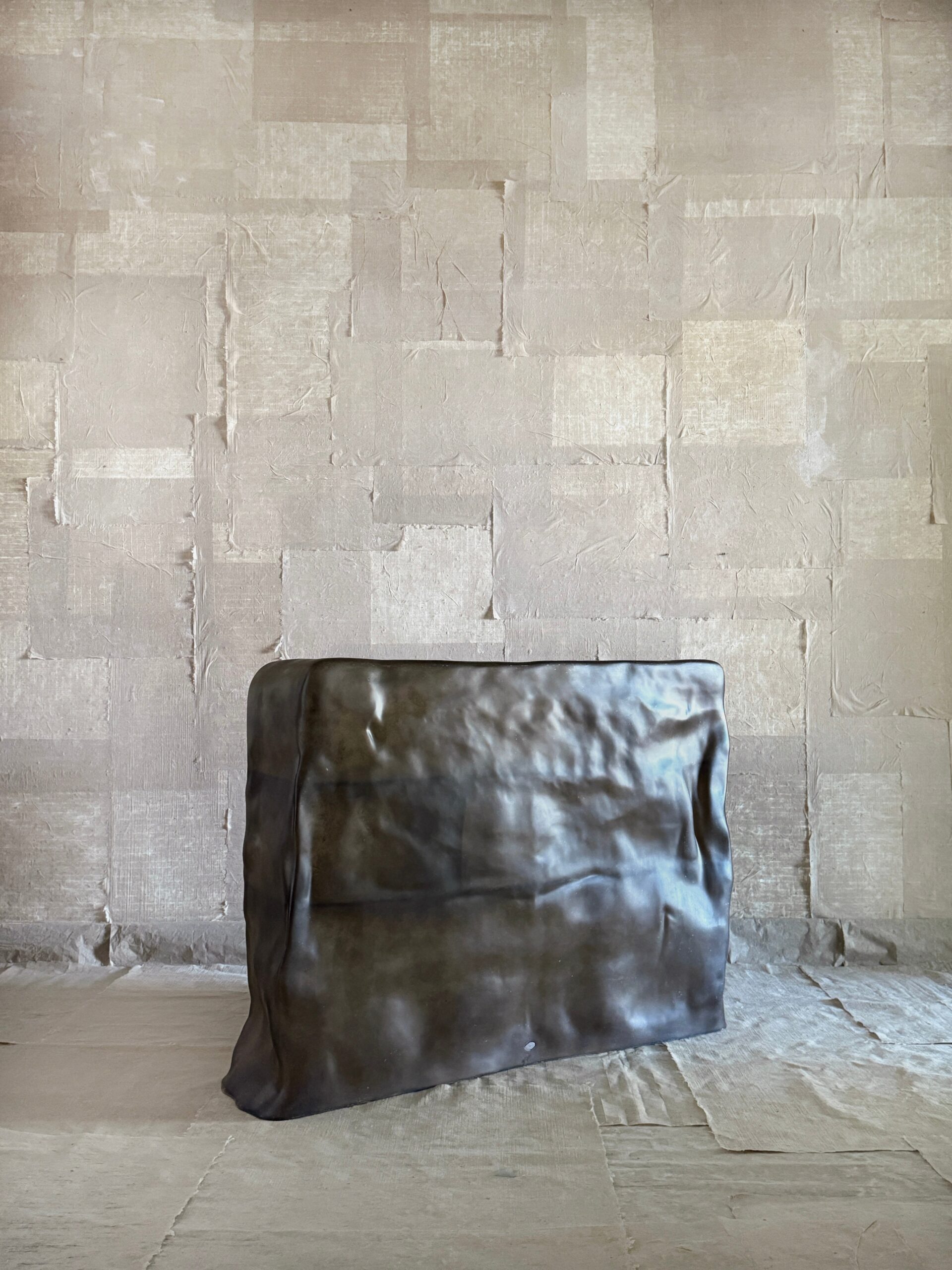 Moss Brown Formless Fiberglass Cabinet by kar 6