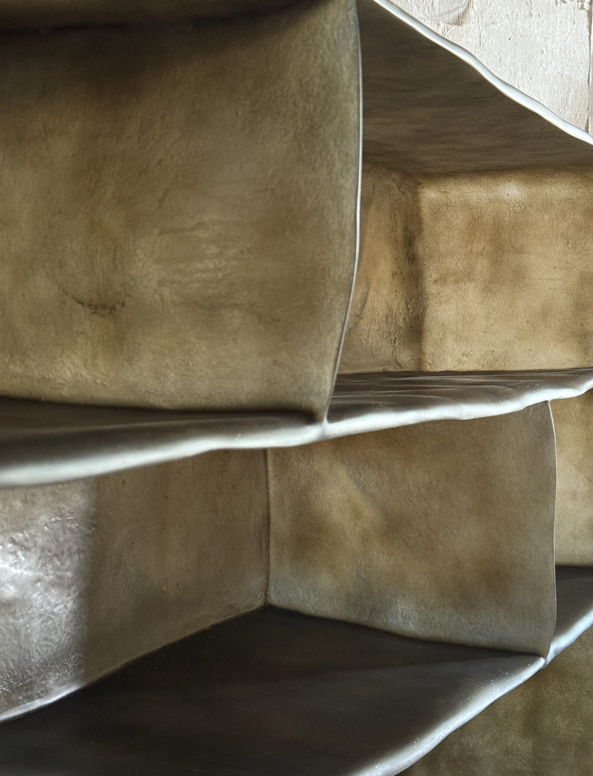 Moss Brown Formless Fiberglass Cabinet by kar 8