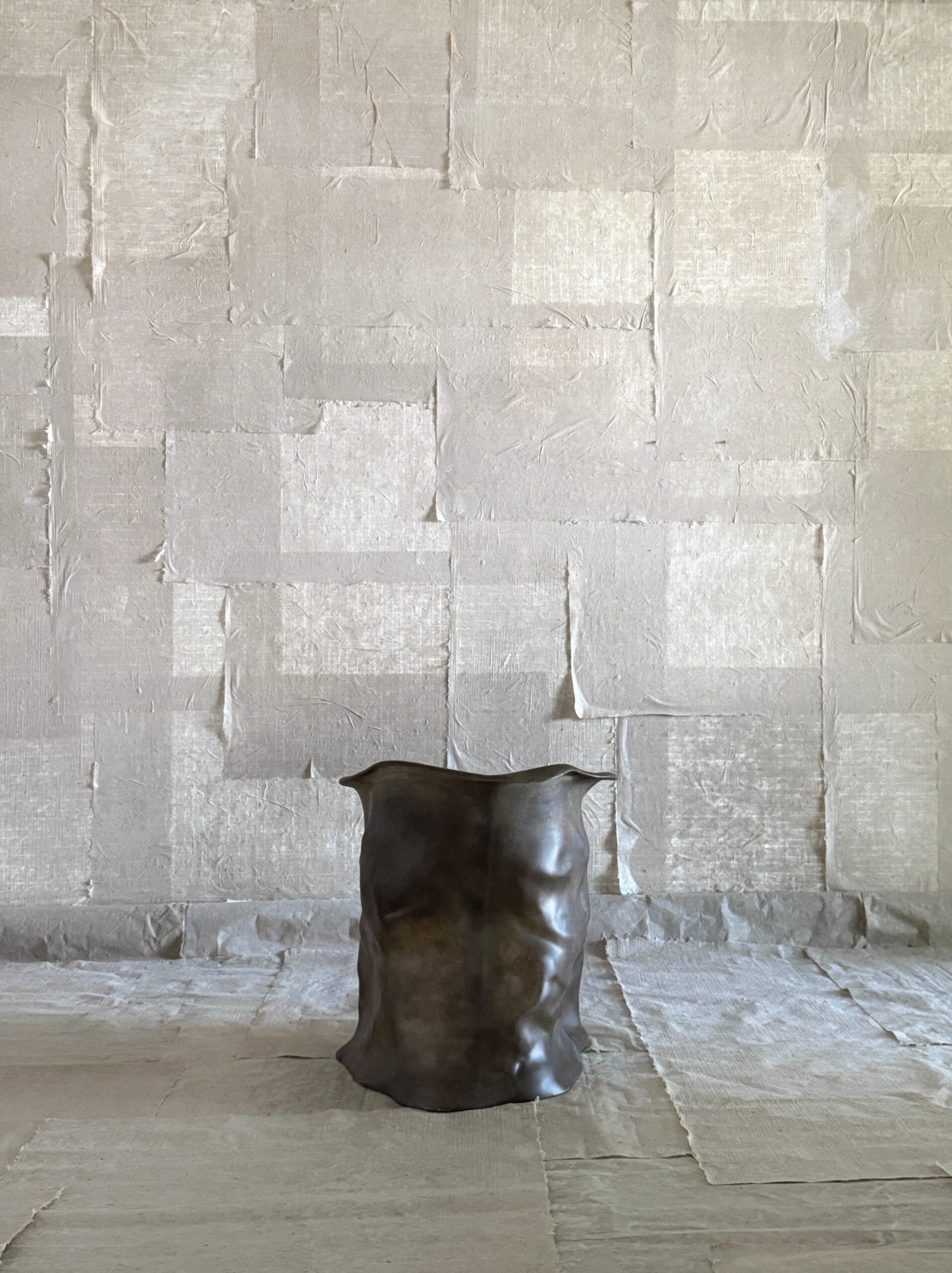 Moss Brown Formless Fiberglass Chair by kar 4