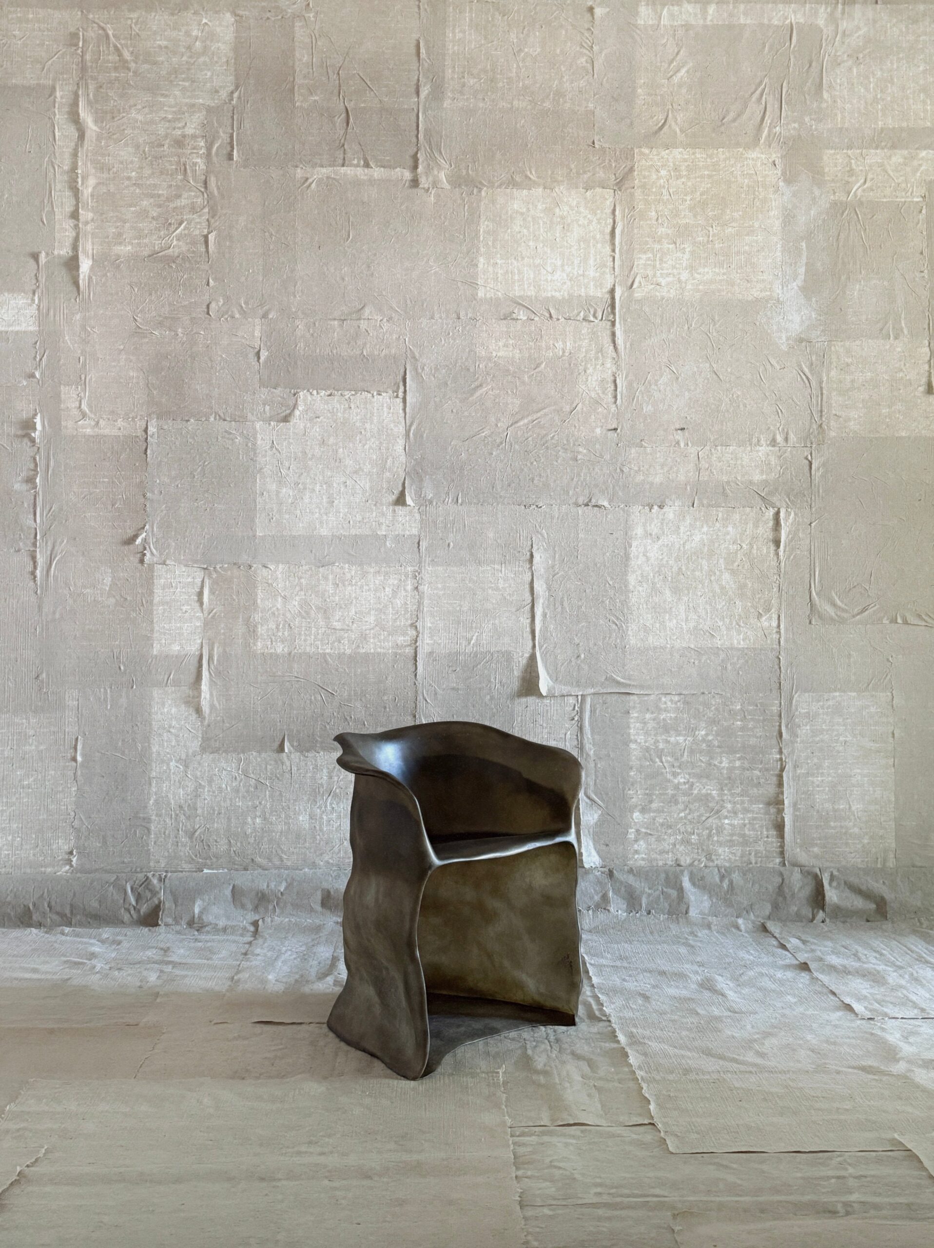 Moss Brown Formless Fiberglass Chair by kar 5