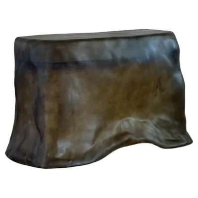 Moss Brown Formless Fiberglass Desk by kar