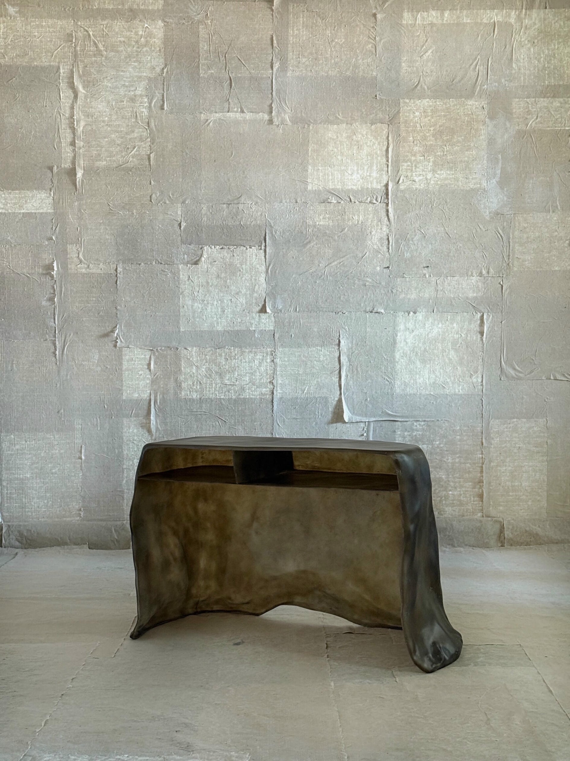 Moss Brown Formless Fiberglass Desk by kar 4