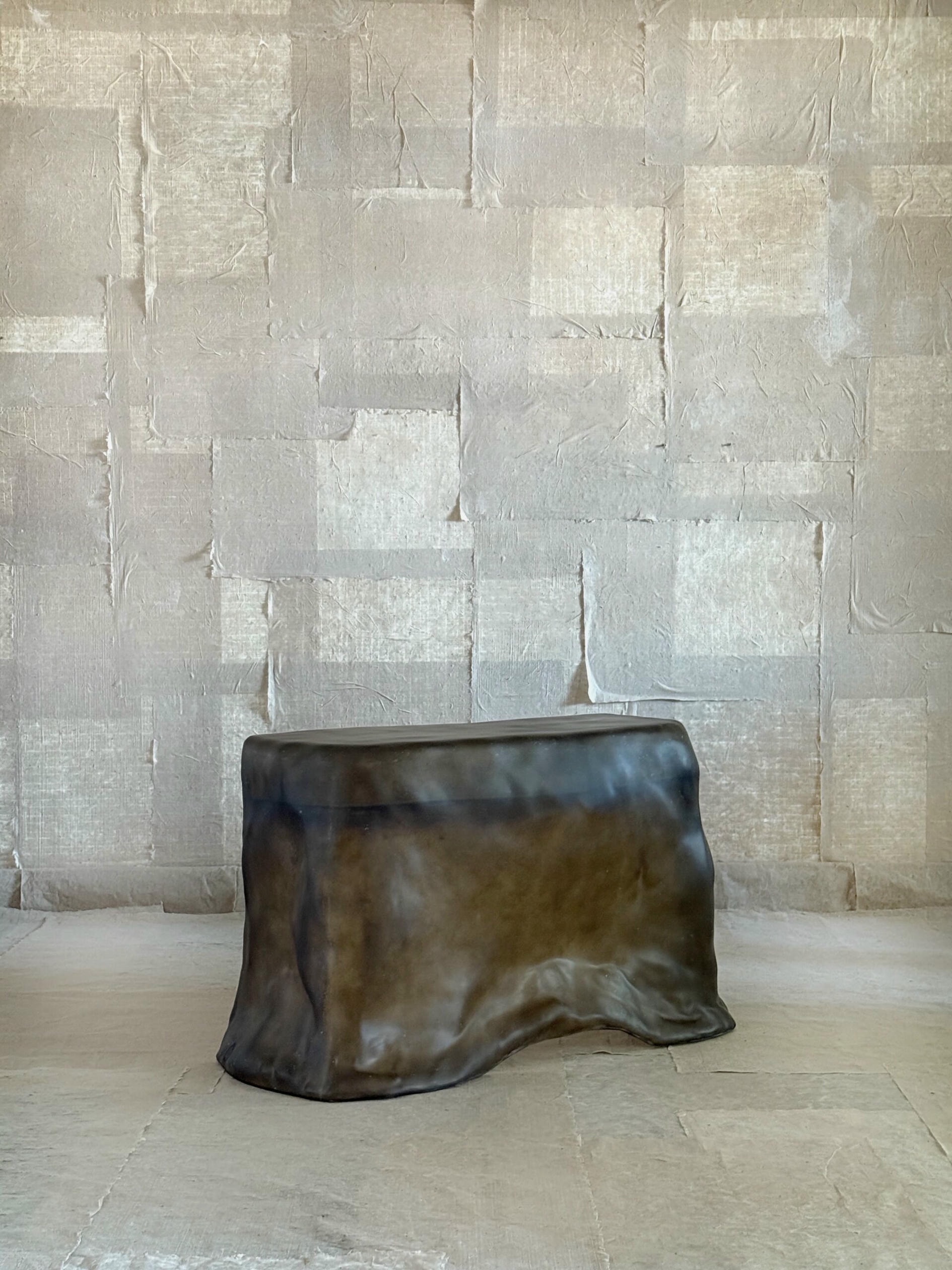 Moss Brown Formless Fiberglass Desk by kar 5