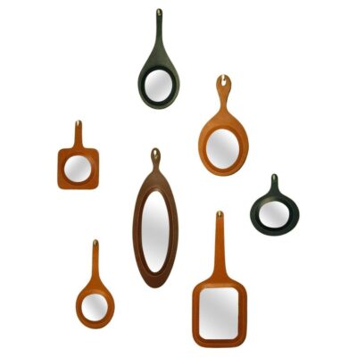 Set Of 7 Perfect Day Mixed Colors Wall Mirrors by Oscar Maschera