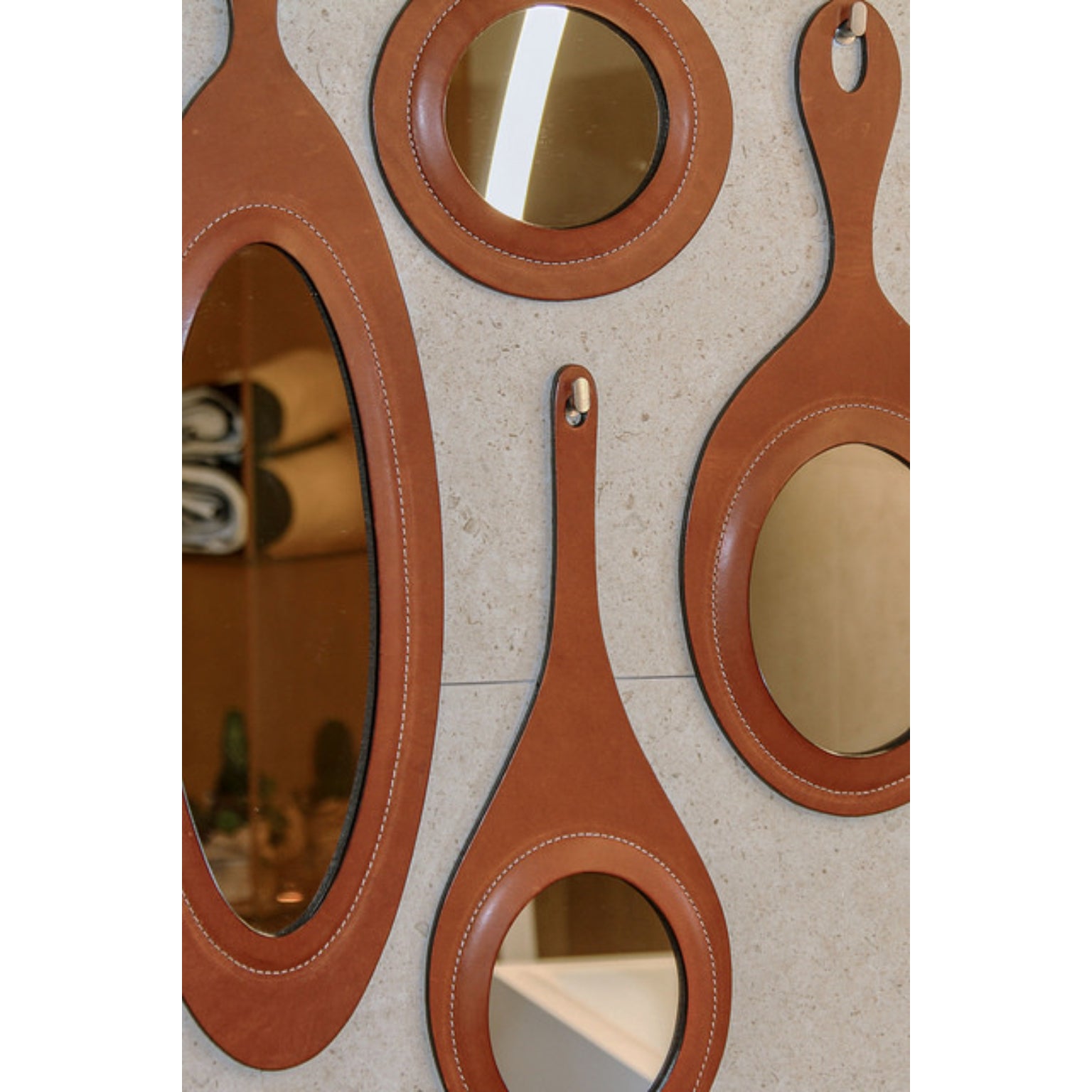 Set Of 7 Perfect Day Mixed Colors Wall Mirrors by Oscar Maschera 3