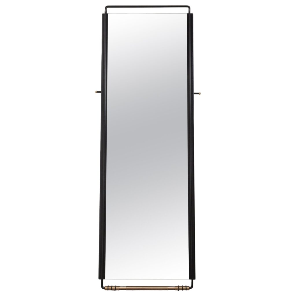 Sitiera Floor Mirror in Solid Wood, Aged Bronze & Aged Mirror by Estudio Andean 1