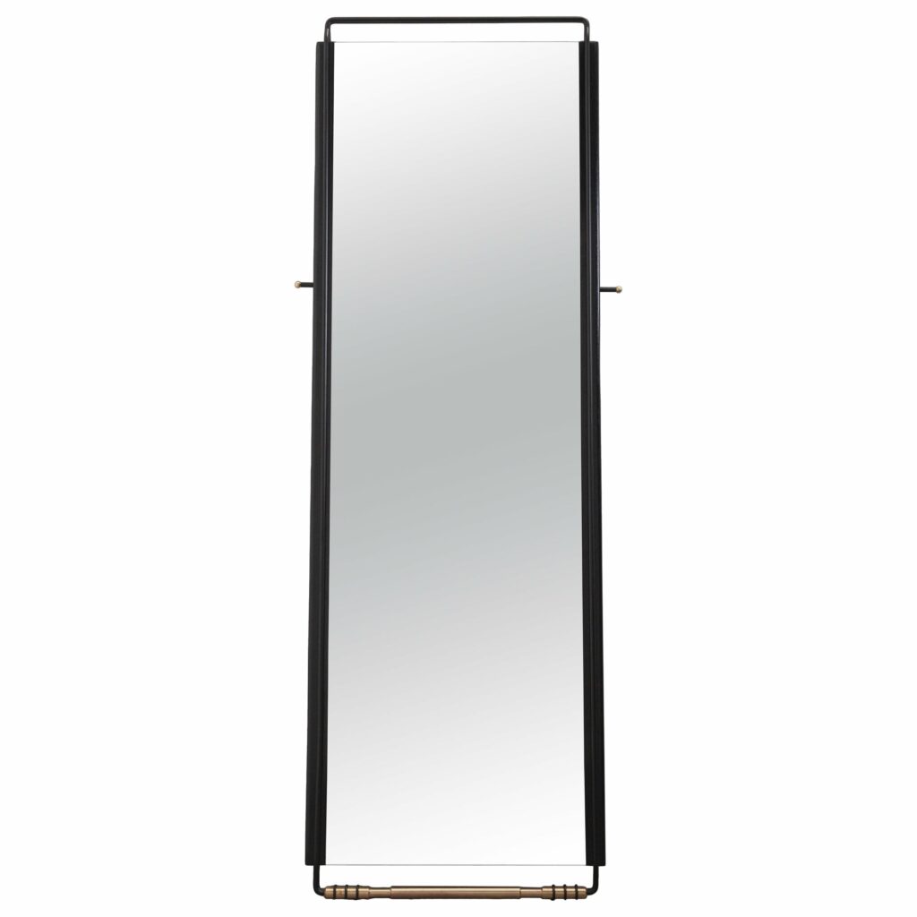 Sitiera Floor Mirror in Solid Wood, Aged Bronze & Aged Mirror by Estudio Andean 1