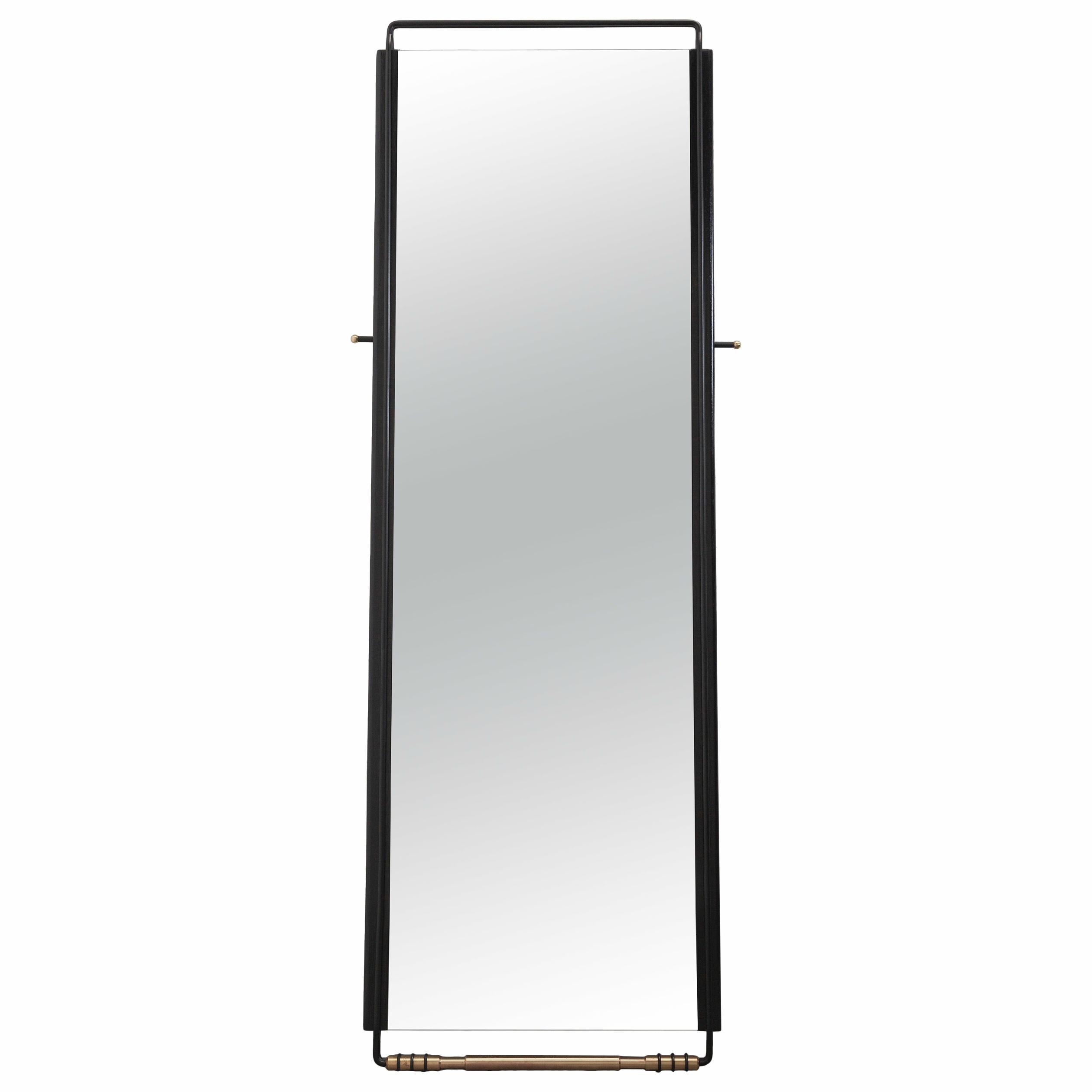 Sitiera Floor Mirror in Solid Wood, Aged Bronze & Aged Mirror by Estudio Andean 1