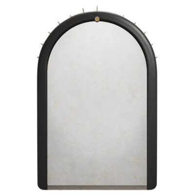 Sitiera Wall Mirror in Solid Wood, Aged Bronze & Aged Mirror by Estudio Andean