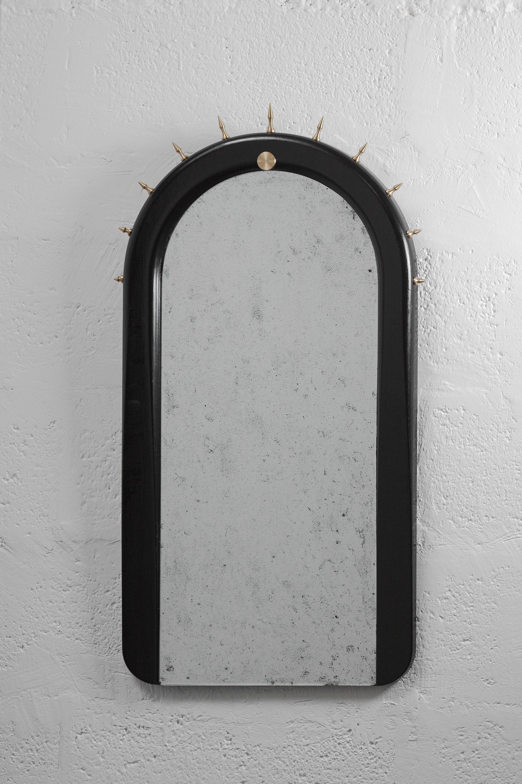 Sitiera Wall Mirror in Solid Wood, Aged Bronze & Aged Mirror by Estudio Andean 2