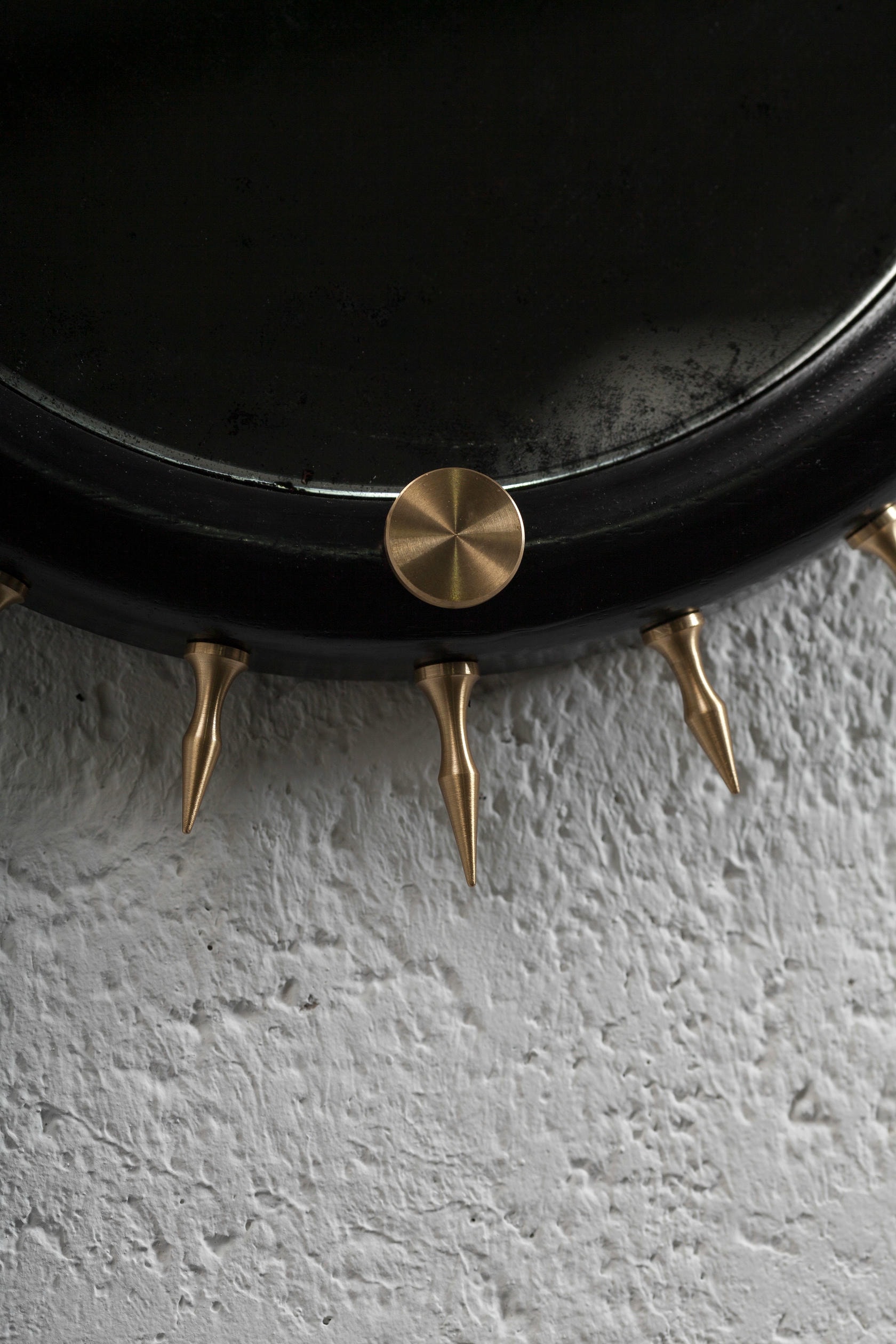 Sitiera Wall Mirror in Solid Wood, Aged Bronze & Aged Mirror by Estudio Andean 4