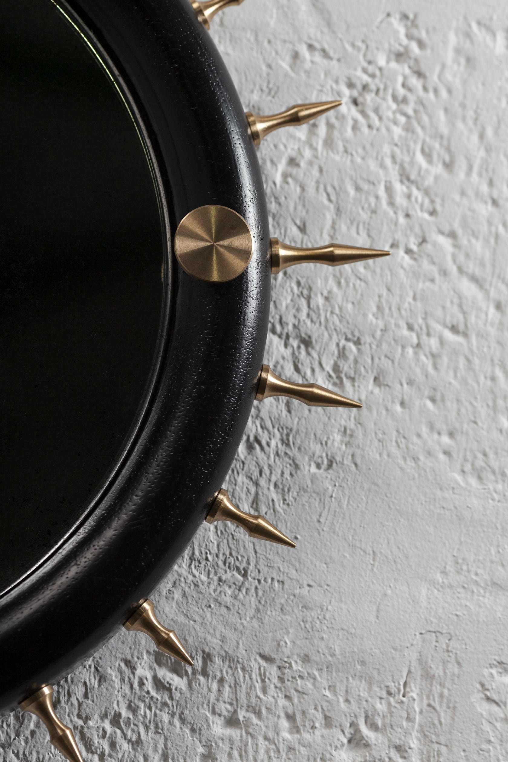 Sitiera Wall Mirror in Solid Wood, Aged Bronze & Aged Mirror by Estudio Andean 5