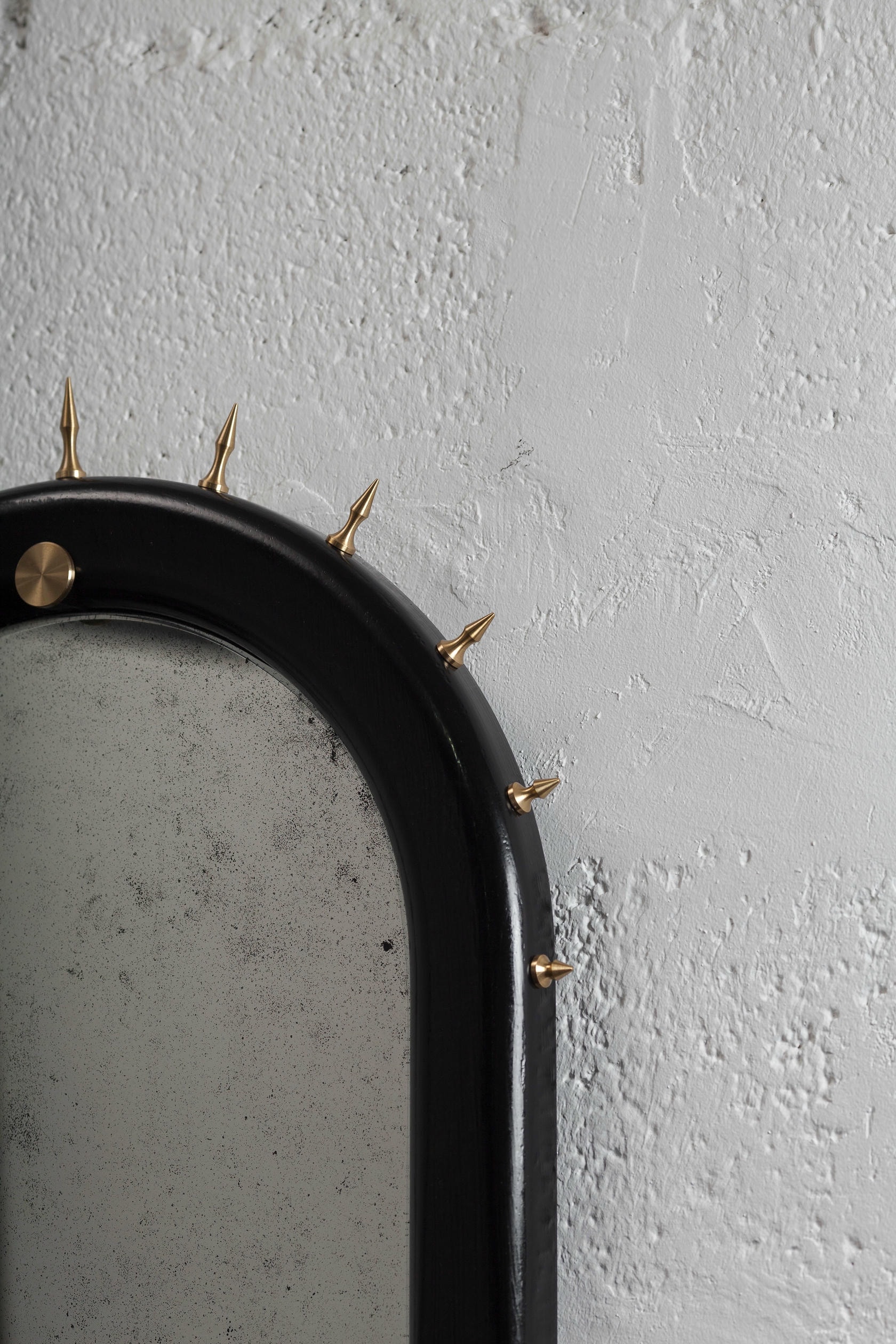 Sitiera Wall Mirror in Solid Wood, Aged Bronze & Aged Mirror by Estudio Andean 6