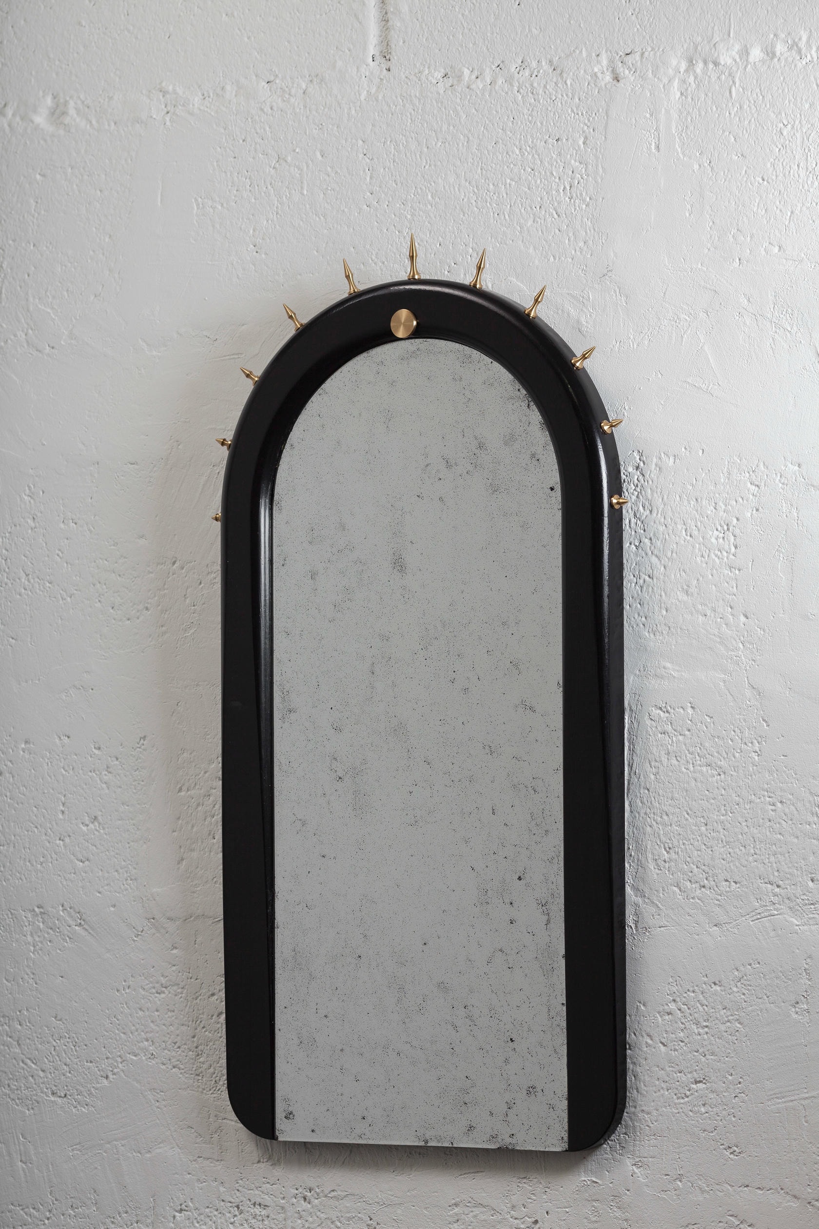 Sitiera Wall Mirror in Solid Wood, Aged Bronze & Aged Mirror by Estudio Andean 7