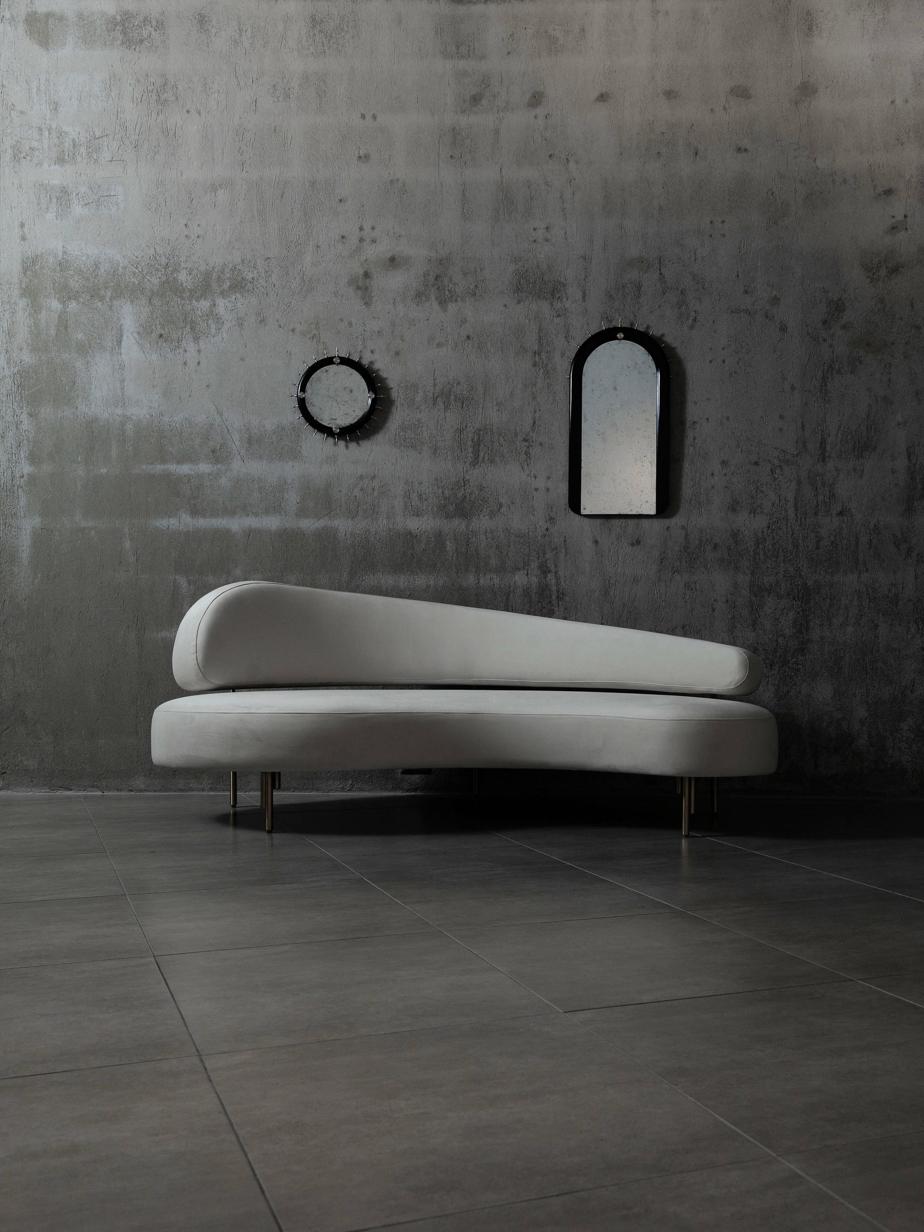 Sitiera Wall Mirror in Solid Wood, Aged Bronze & Aged Mirror by Estudio Andean 8