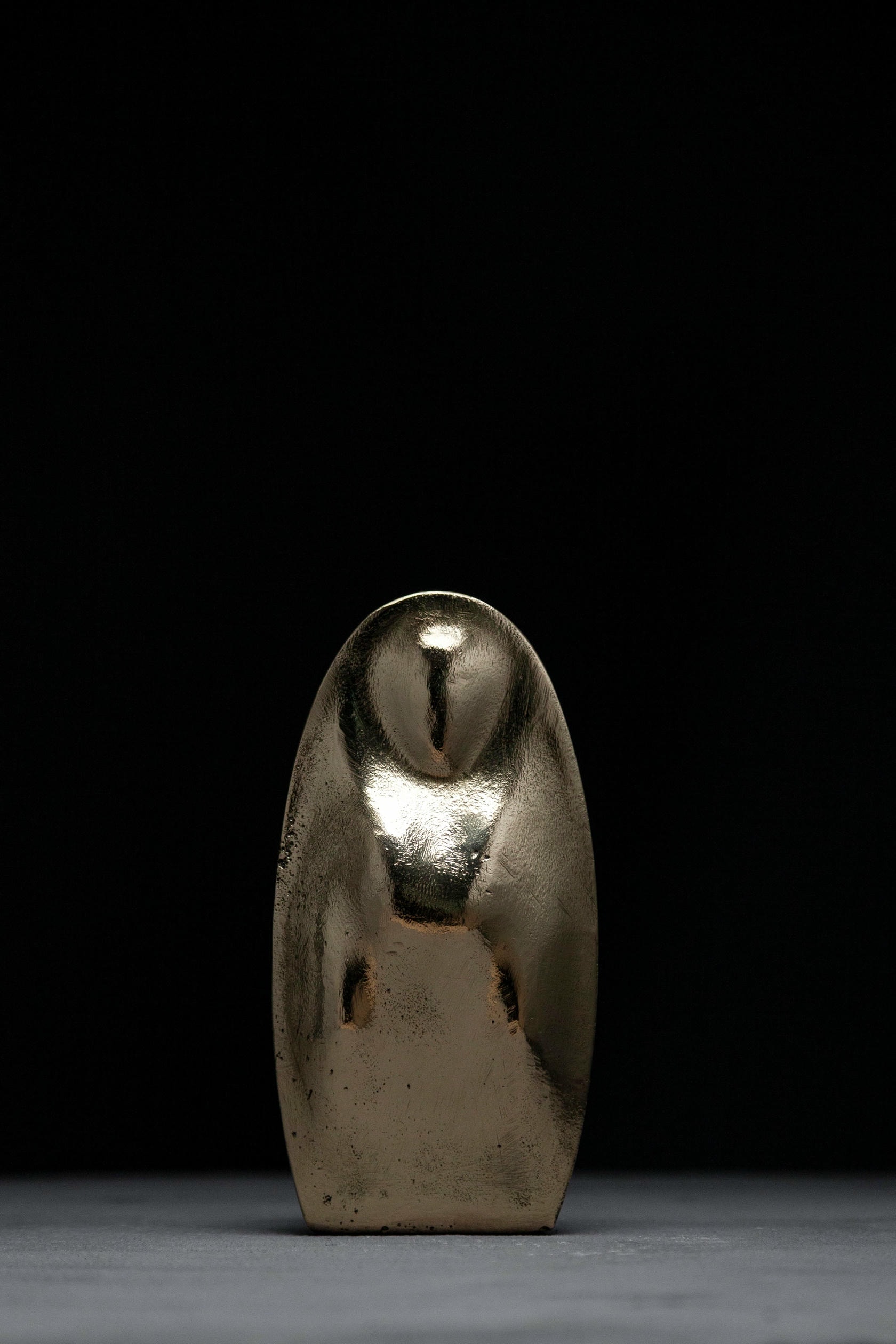 Valdivia Virgin Sculpture in Polished Cast Bronze by Estudio Andean 10