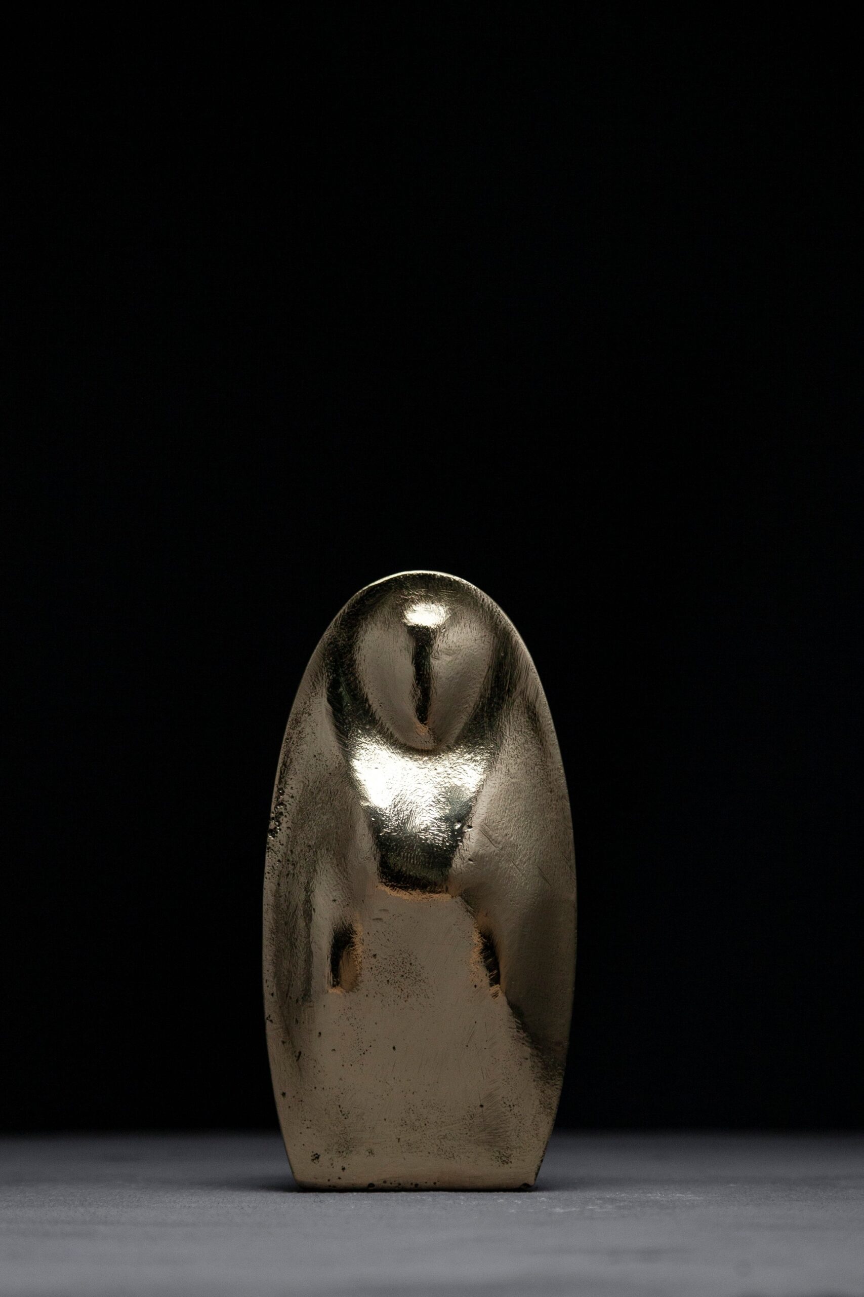 Valdivia Virgin Sculpture in Polished Cast Bronze by Estudio Andean 10