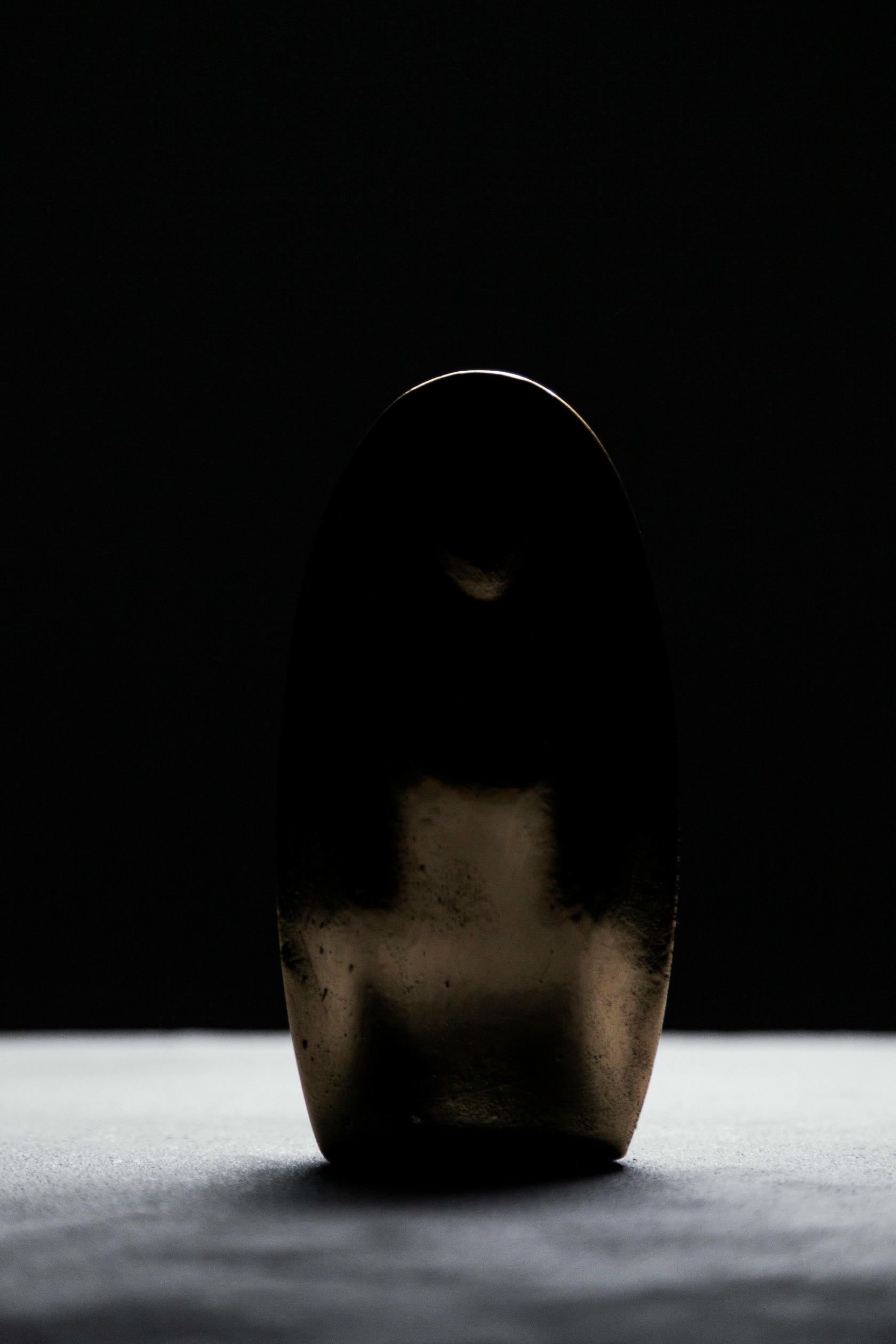 Valdivia Virgin Sculpture in Polished Cast Bronze by Estudio Andean 11