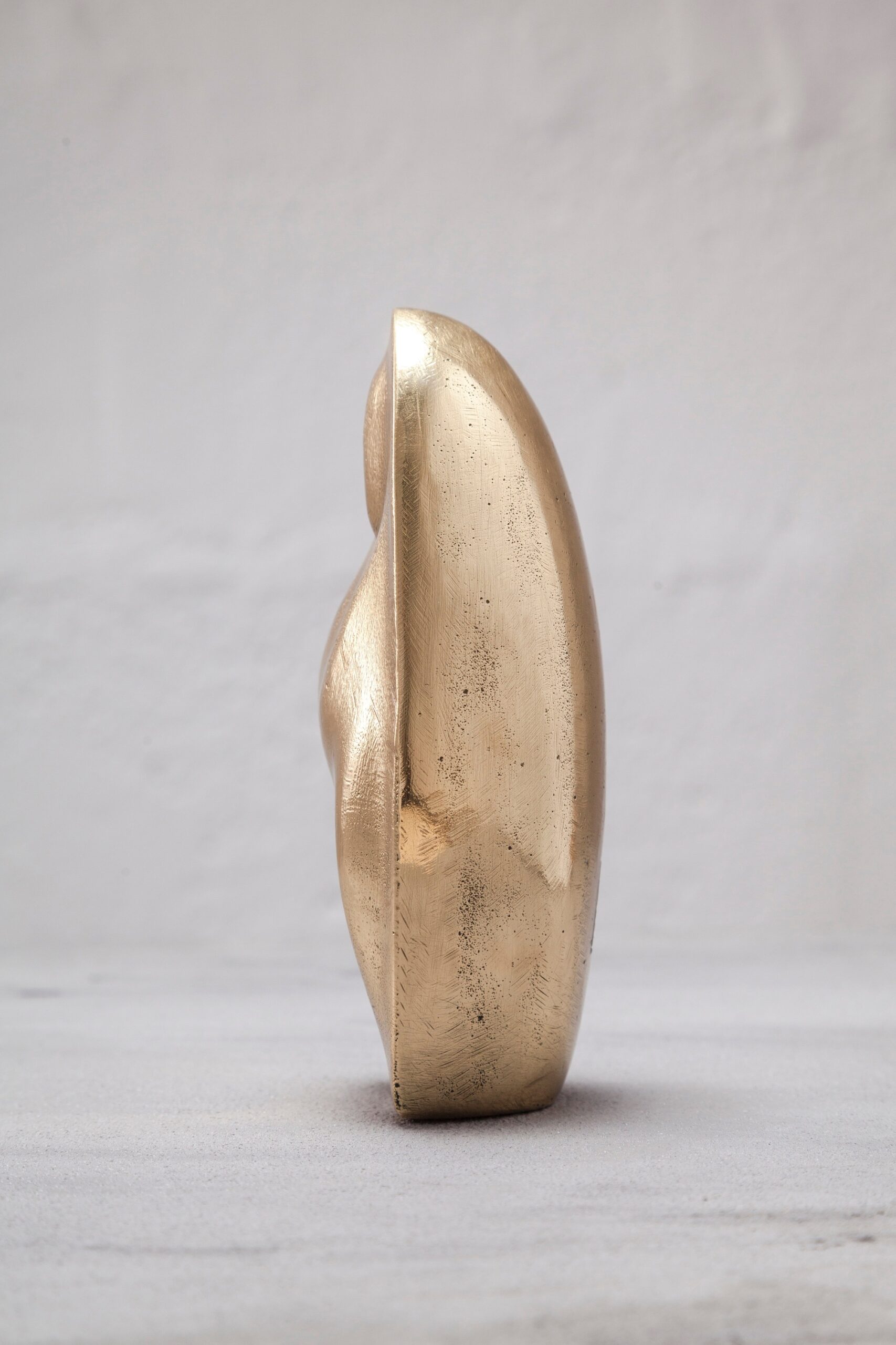 Valdivia Virgin Sculpture in Polished Cast Bronze by Estudio Andean 2