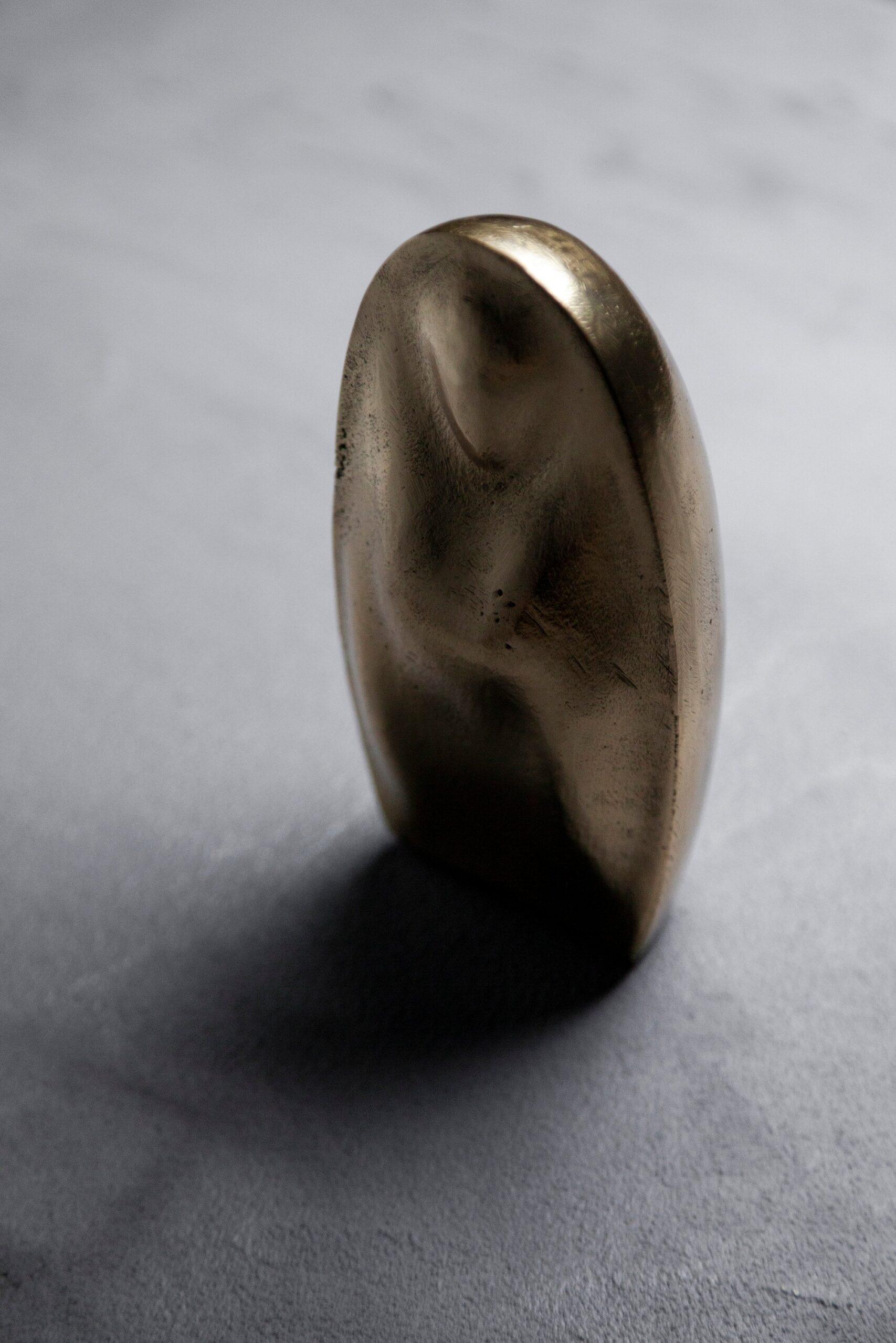 Valdivia Virgin Sculpture in Polished Cast Bronze by Estudio Andean 7