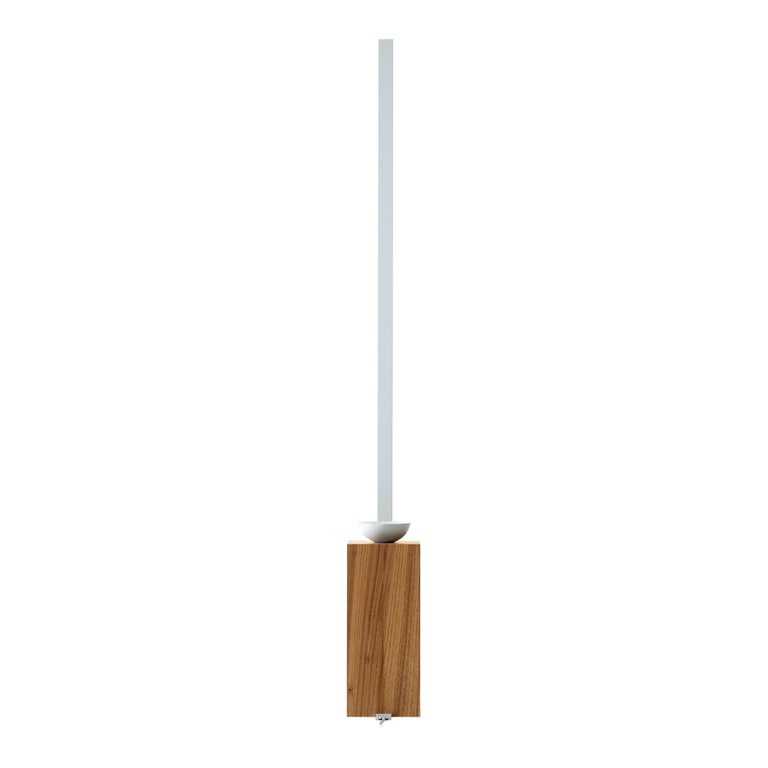 Wood and Aluminum Luminaria Linea by Atelier Andre Ferri 1