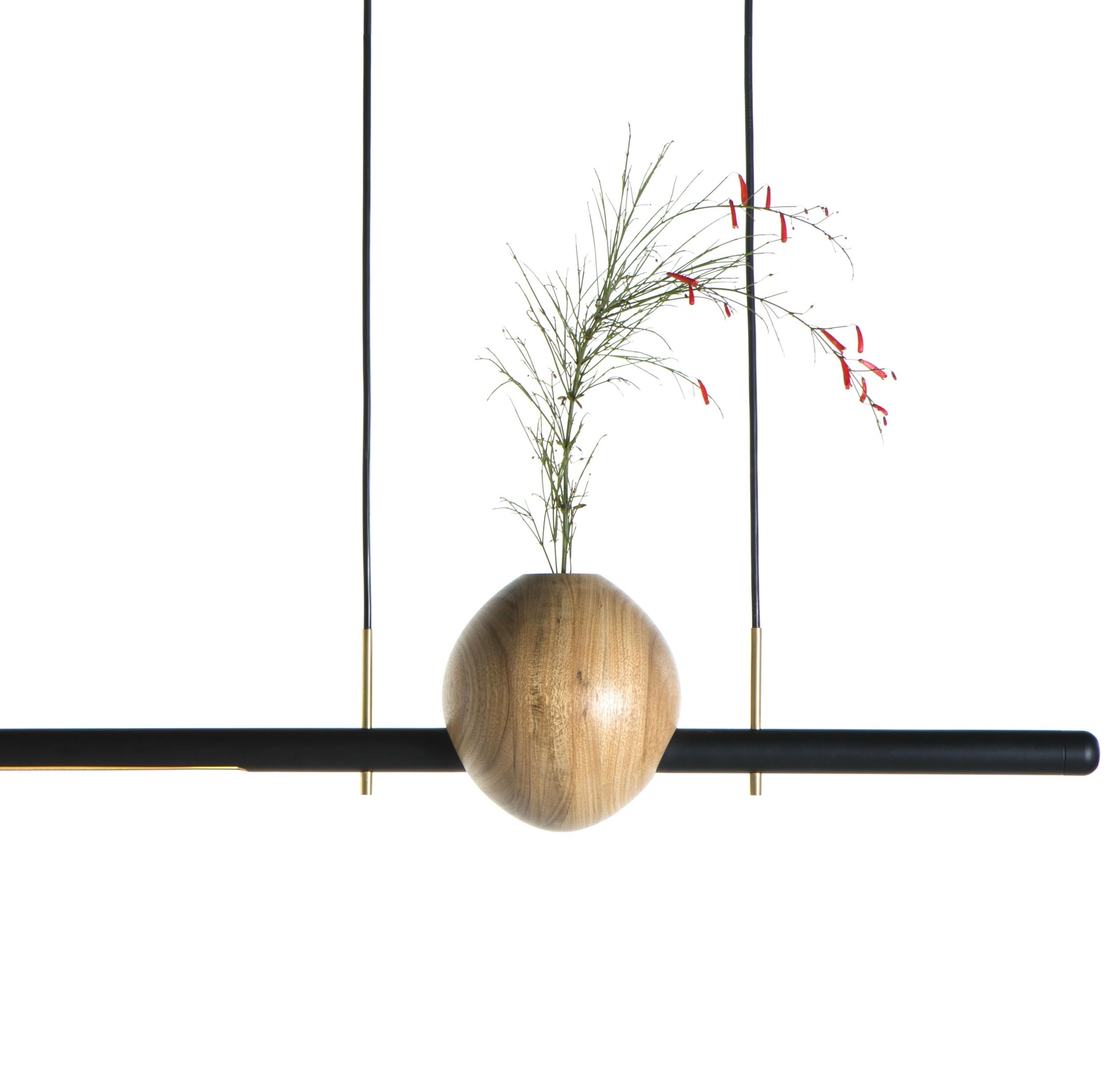 Wood and Aluminum Luminária Ninho 1 by Atelier Andre Ferri 2