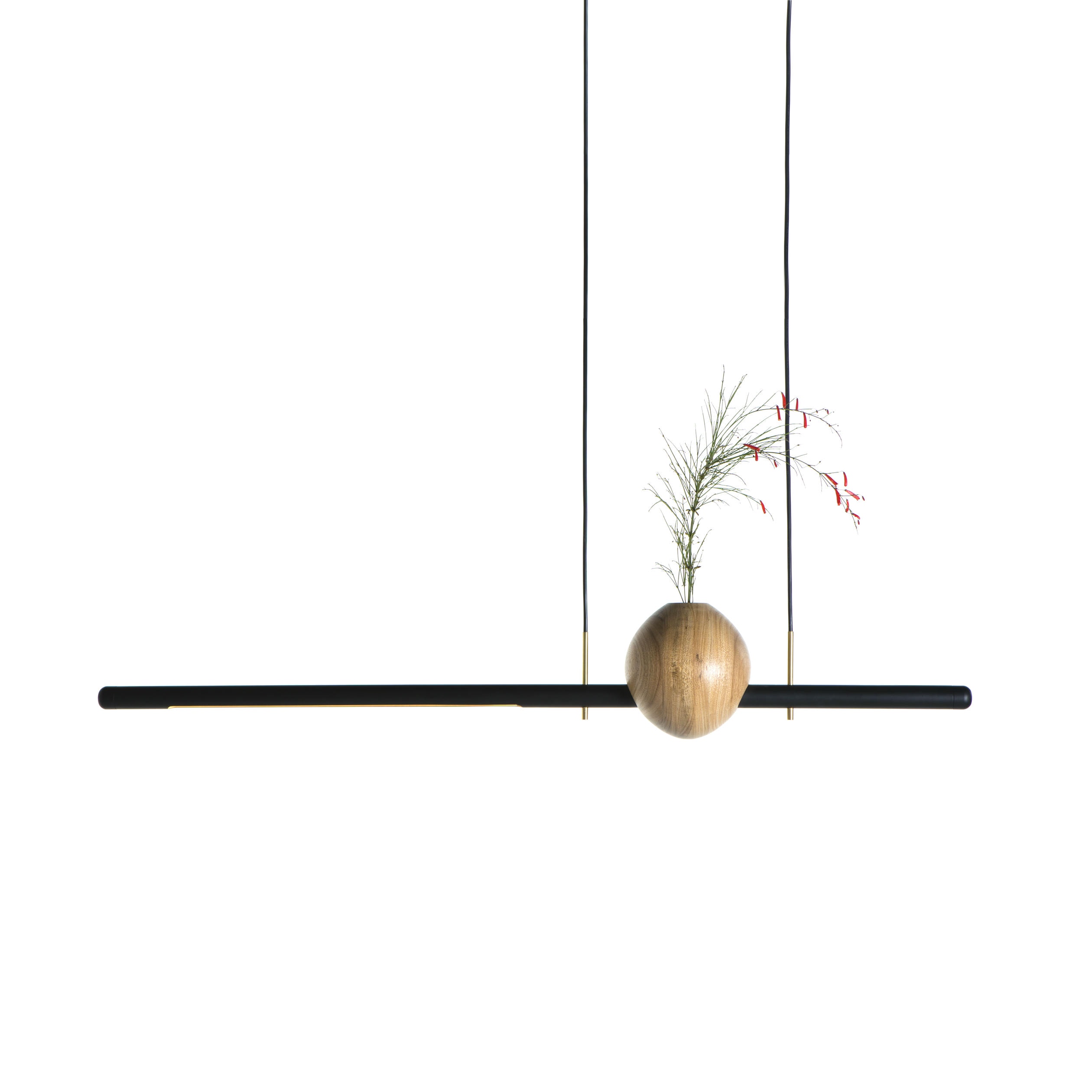 Wood and Aluminum Luminária Ninho 1 by Atelier Andre Ferri 3
