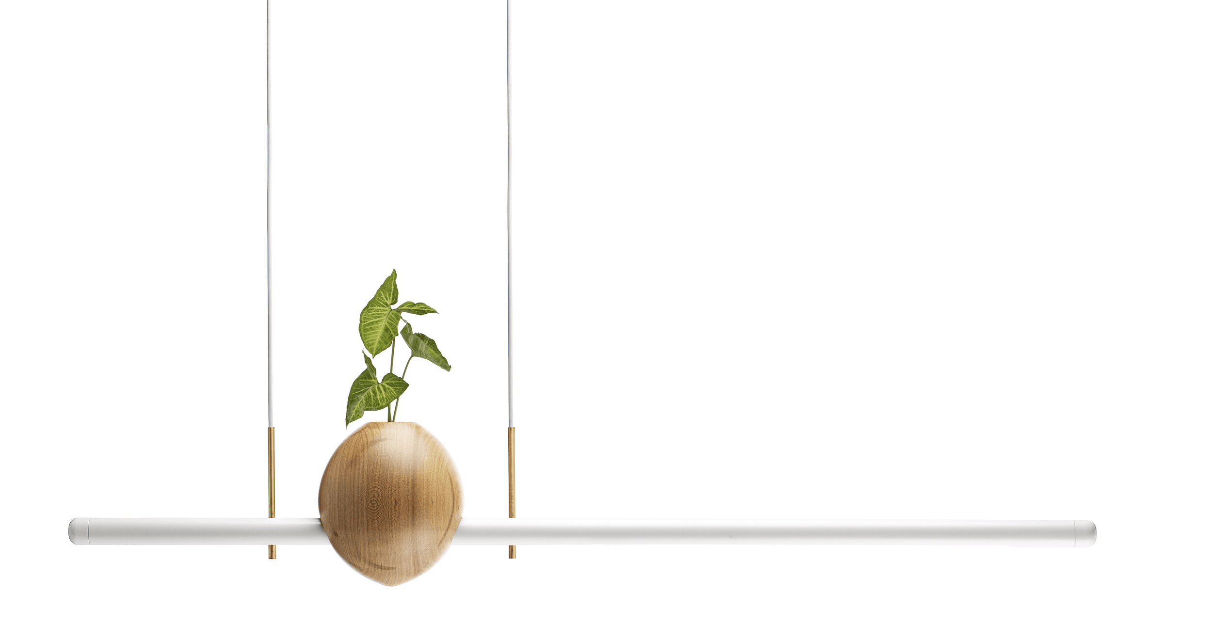 Wood and Aluminum Luminária Ninho 1 by Atelier Andre Ferri 4