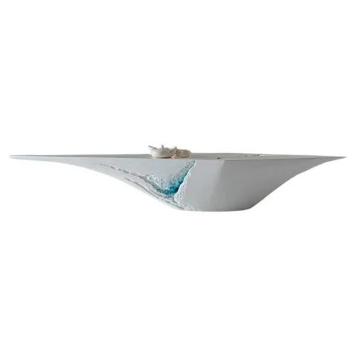 Navis Low Table in Recycled Plastic Fiberglass by Tor Rothschild 1