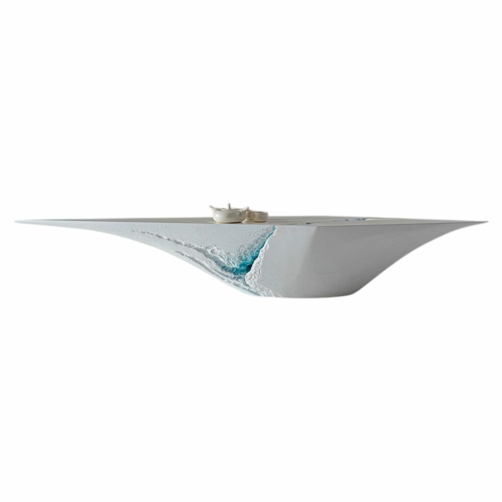 Navis Low Table in Recycled Plastic & Fiberglass by Tor Rothschild 1