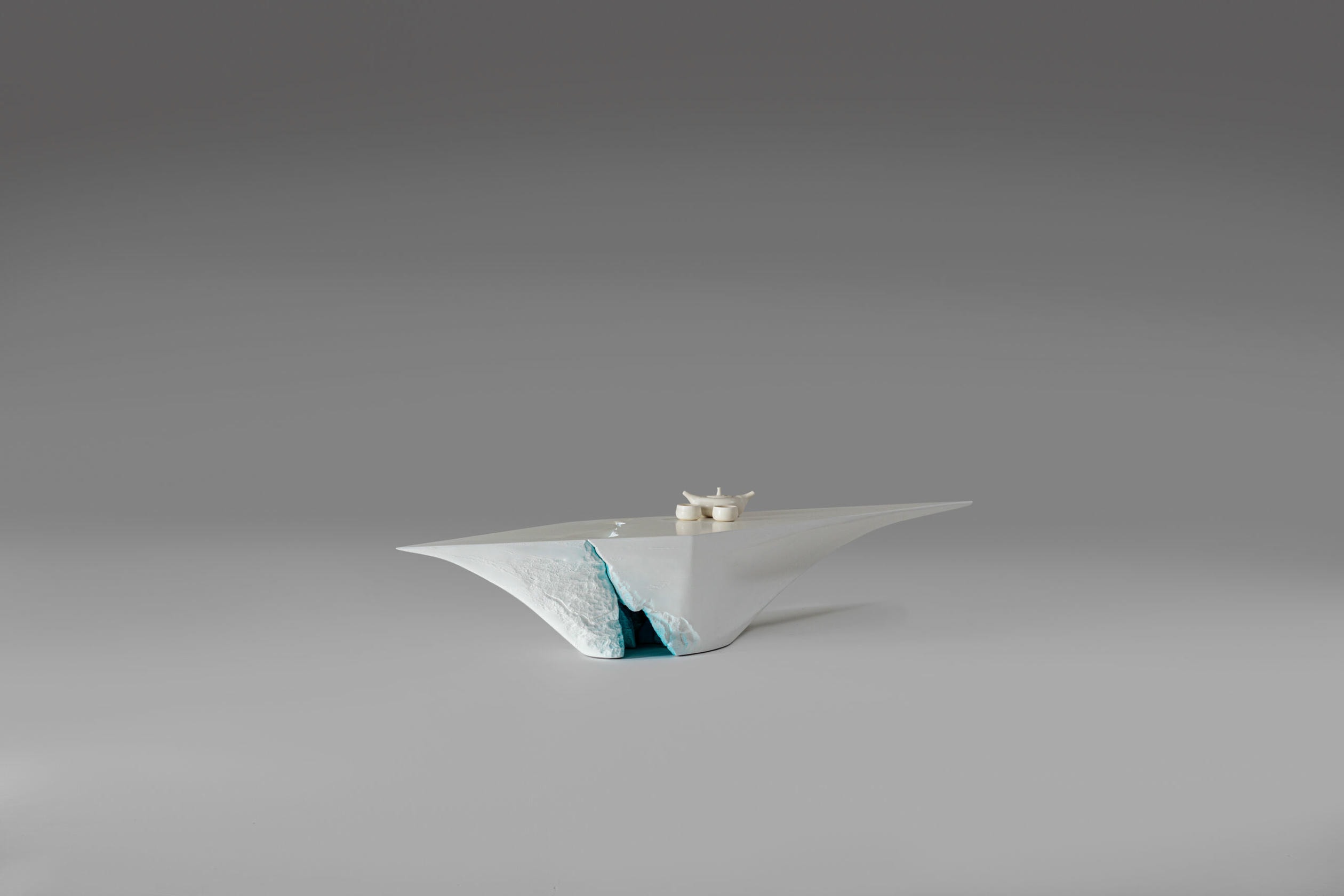 Navis Low Table in Recycled Plastic & Fiberglass by Tor Rothschild 3