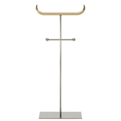 Nickel and Brass Minotauro Floor Hanger by Studio Orth 1