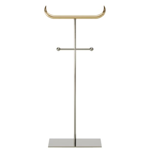 Nickel and Brass Minotauro Floor Hanger by Studio Orth 1
