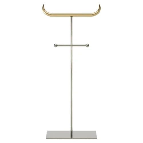 Nickel and Brass Minotauro Floor Hanger by Studio Orth 1