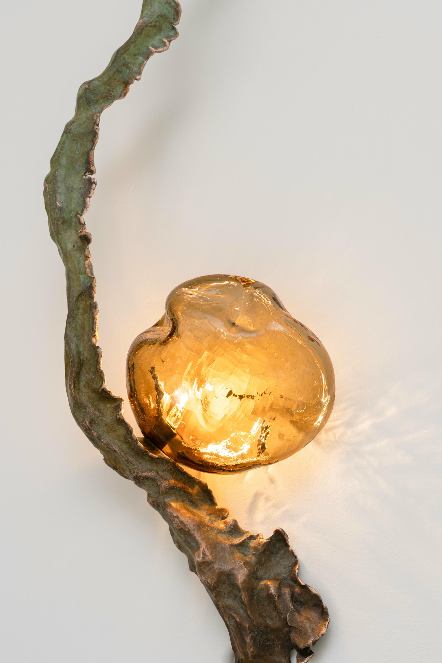 Posidoni Bronze and Handblown Glass Sconce by Emilie Lemardeley 18