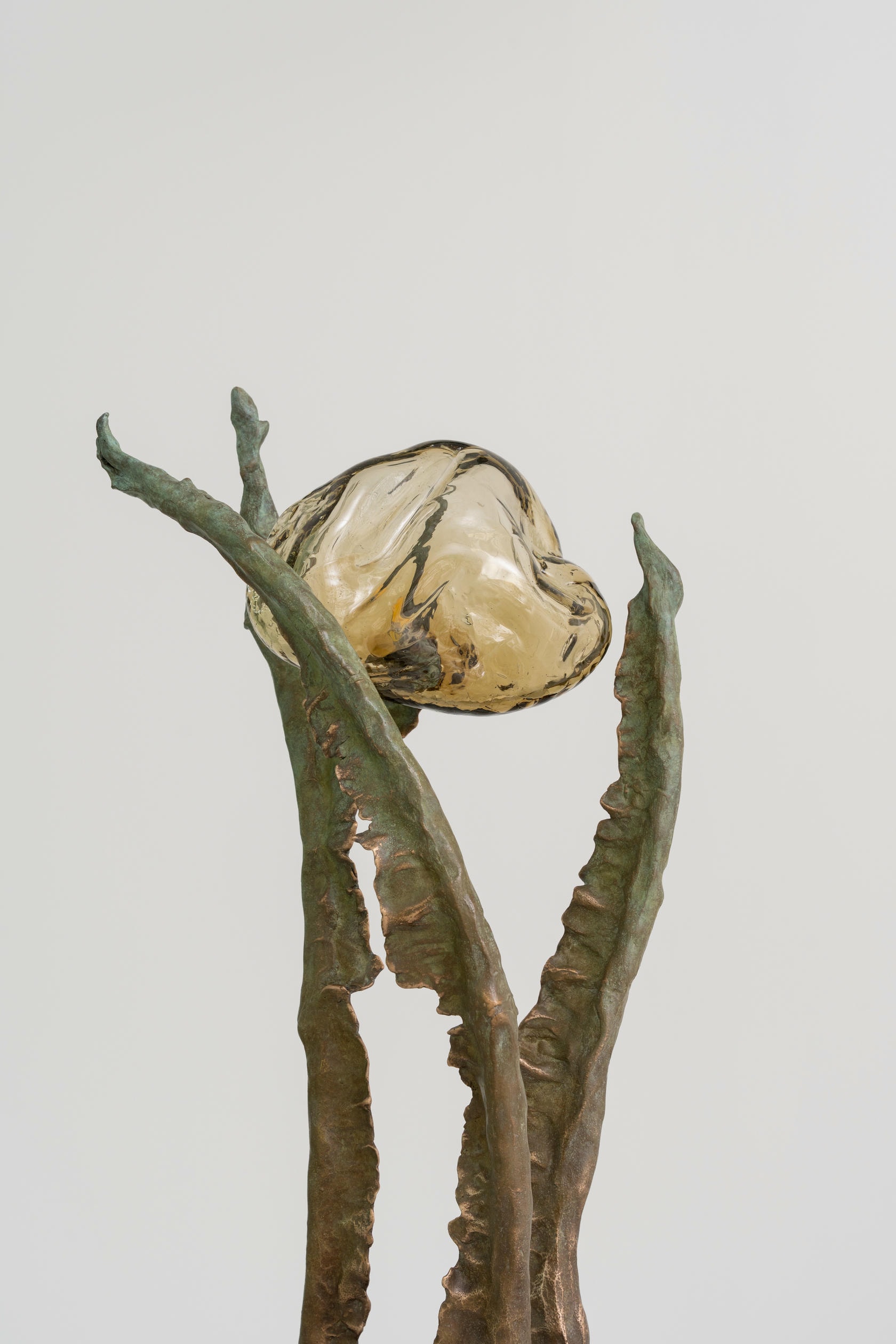 Posidoni Bronze and Handblown Glass Table Lamp, 1 Light, by Emilie Lemardeley 14