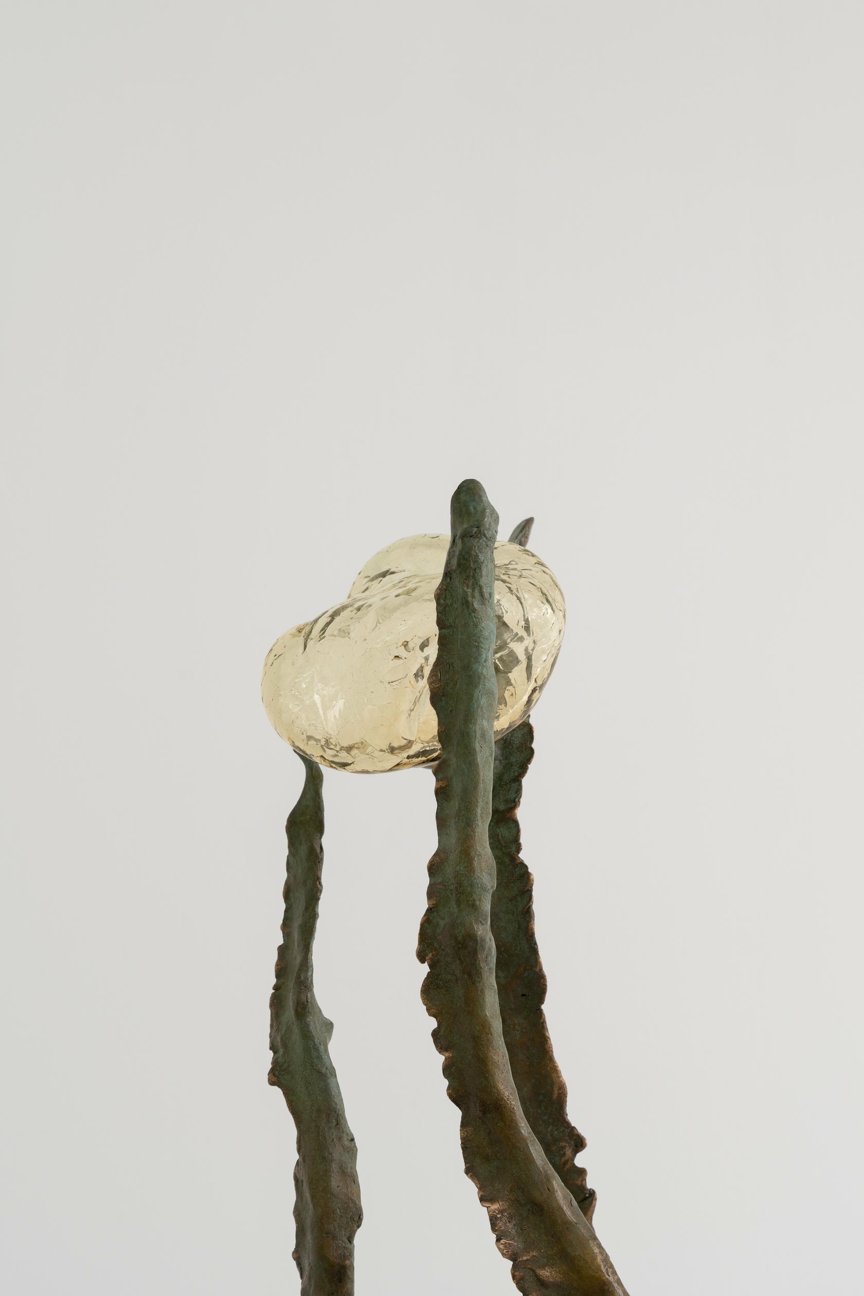 Posidoni Bronze and Handblown Glass Table Lamp, 2 Lights, by Emilie Lemardeley 11