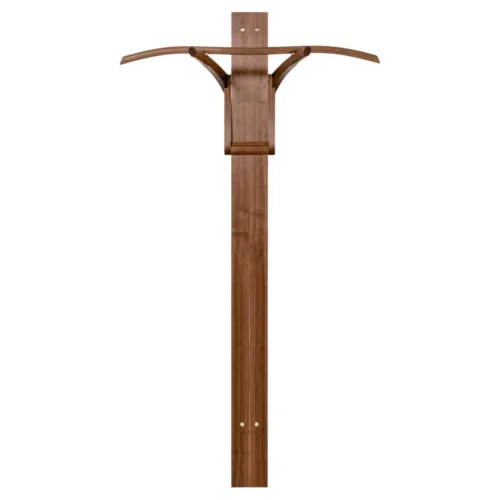 Prime Walnut Any Metal Bow Pull up Dip Station by Eternal Creek 1