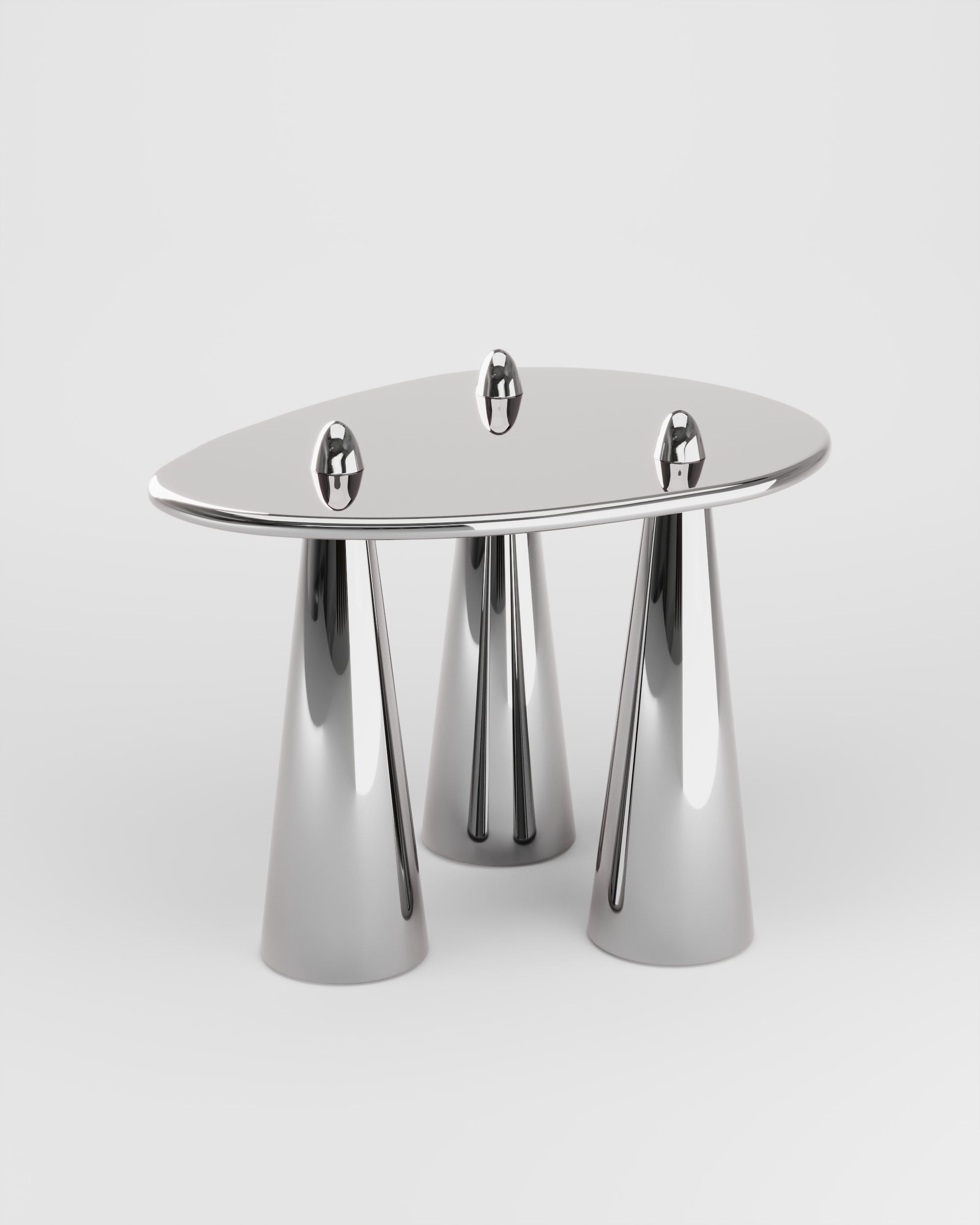 Rino III TM Side Table in Polished Brass by Studio Orth 8