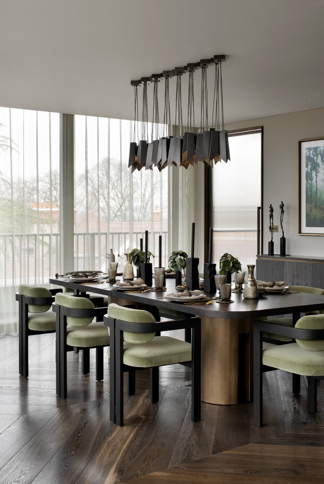 Tigermoth light, the interior brought the outdoor hues in